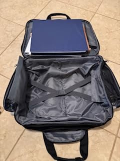 KROSER 17.3 Inch Rolling Laptop Computer Bag, Wheeled Briefcase, Roller Case | Multi-compartments, silent wheels, fits airline overhead bins for overnight business trips customer photo 2
