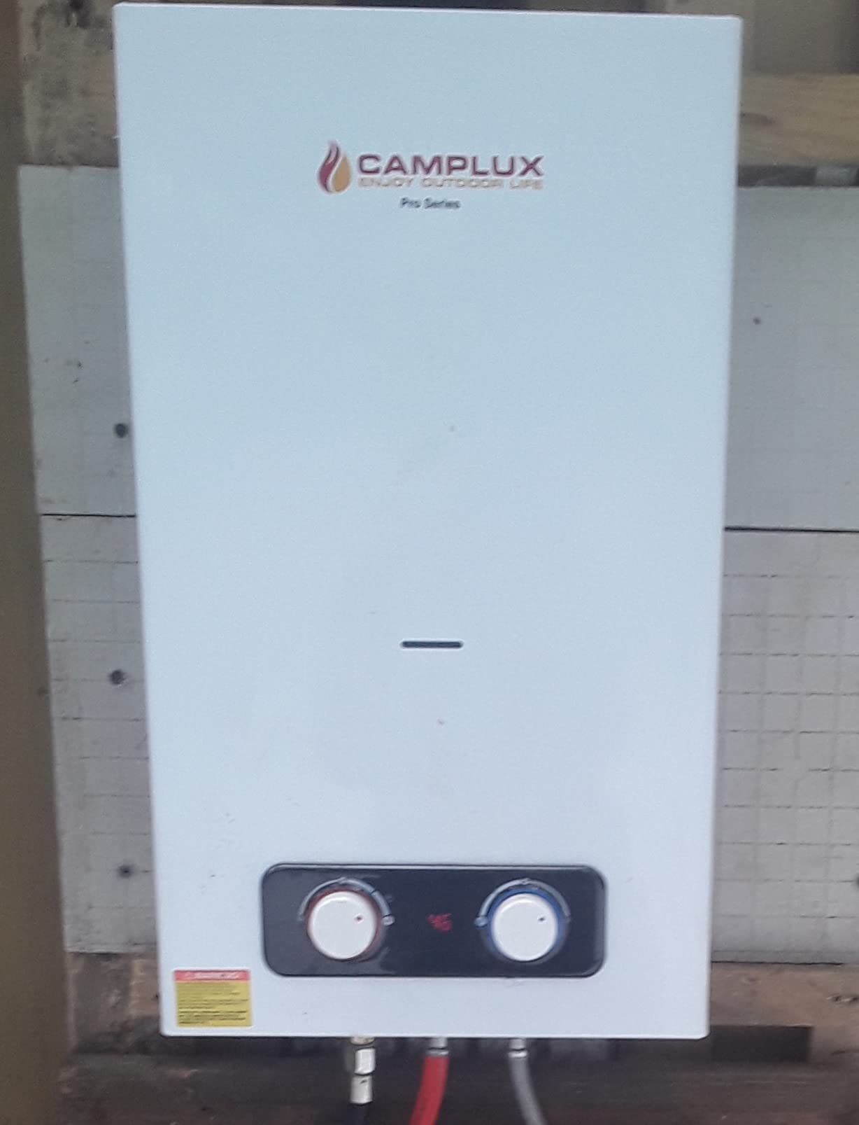 CAMPLUX 2.64 GPM Tankless Propane Water Heater, Portable Water Heater Outdoor with Overheating Protection, for Camping, Cabins, Barns, Easy Installation, 68,000 BTU, BD264 customer photo 1