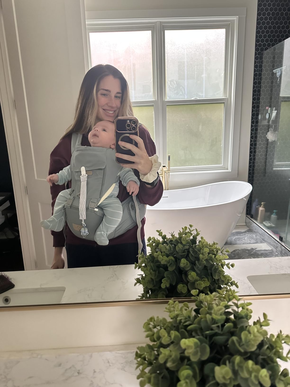 FRUITEAM Safety-Certified Baby Carrier with Hip Seat Newborn to Toddler customer photo 1