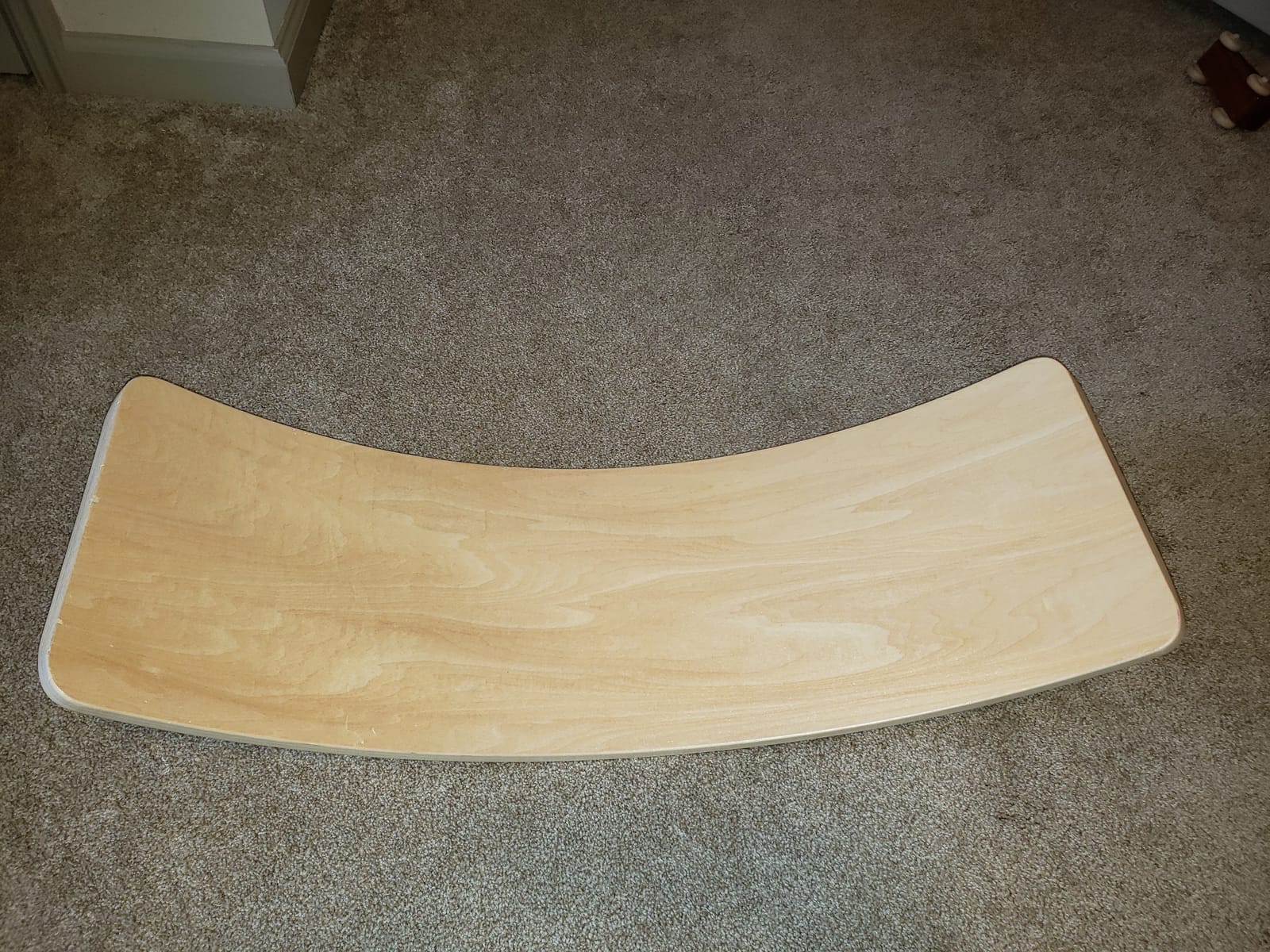 Gentle Monster Wooden Wobble Balance Board, 35 Inch Rocker Board Natural Wood, Open Ended Learning Toy, Yoga Curvy Board for Classroom & Office Adult customer photo 2