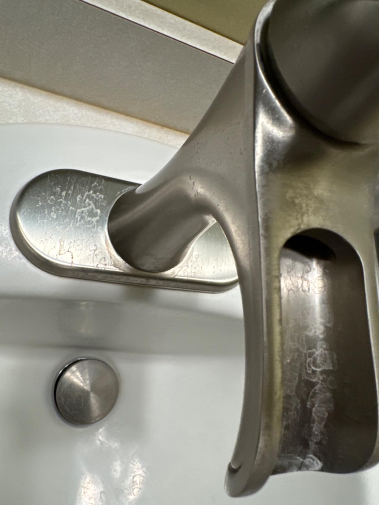 Pfister Jaida Single Handle Waterfall Bathroom Sink Faucet 3 Hole with Spot Defense Brushed Nickel Finish and Push & Seal Drain for Vanity Installation LF042JDGS customer photo 1