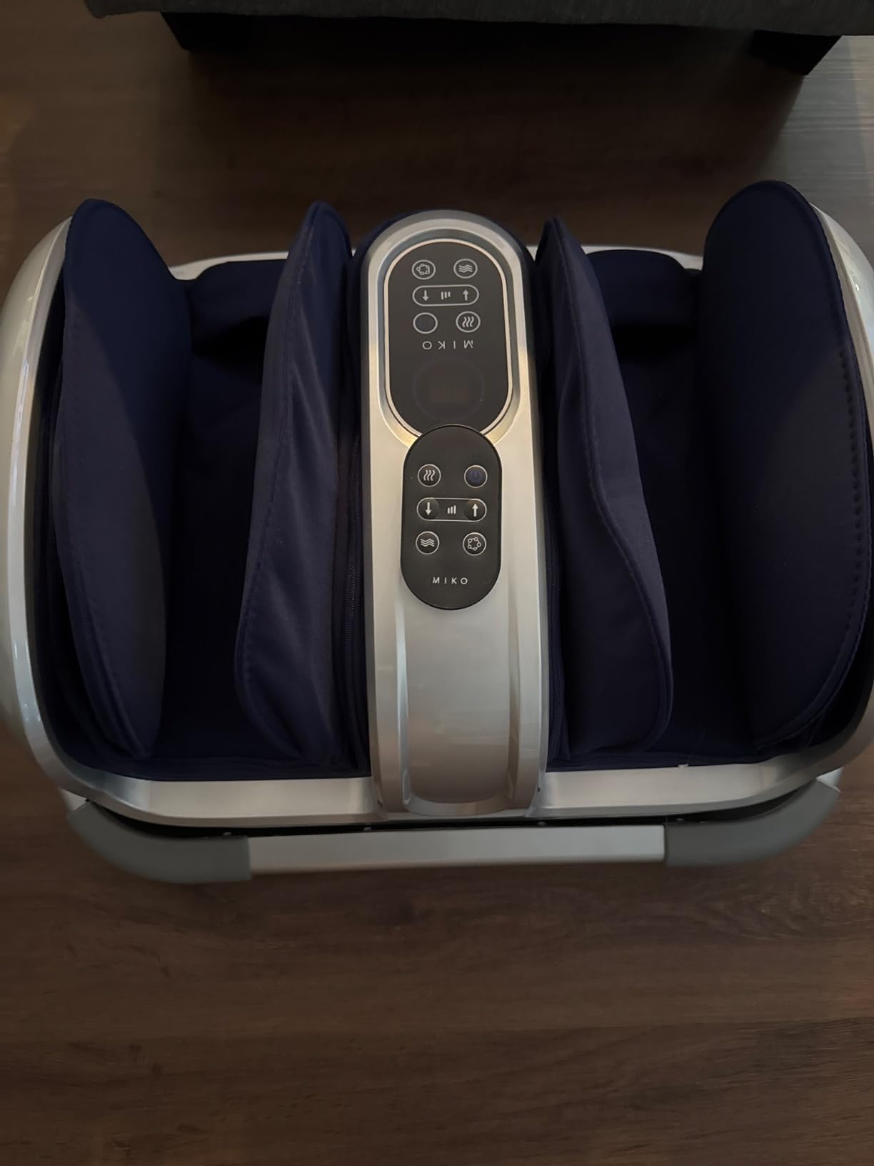 MIKO Shiatsu Foot, Leg and Calf Massager with Heat | Deep kneading, rolling, air compression, adjustable bar, 5 pressure levels & 3 modes; for plantar fasciitis; fits size 15 customer photo 1