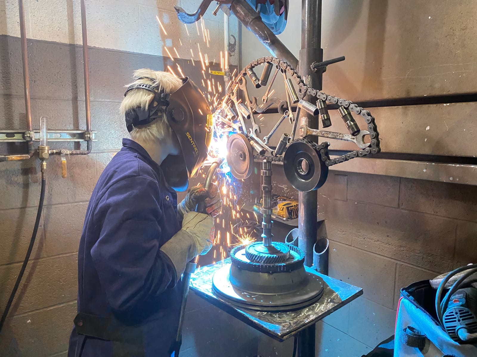 Black Stallion (JF1015 AngelFire Women's Welding Jacket, 9 oz Flame Resistant Cotton, Welder's Collar, Adjustable Cuffs customer photo 1
