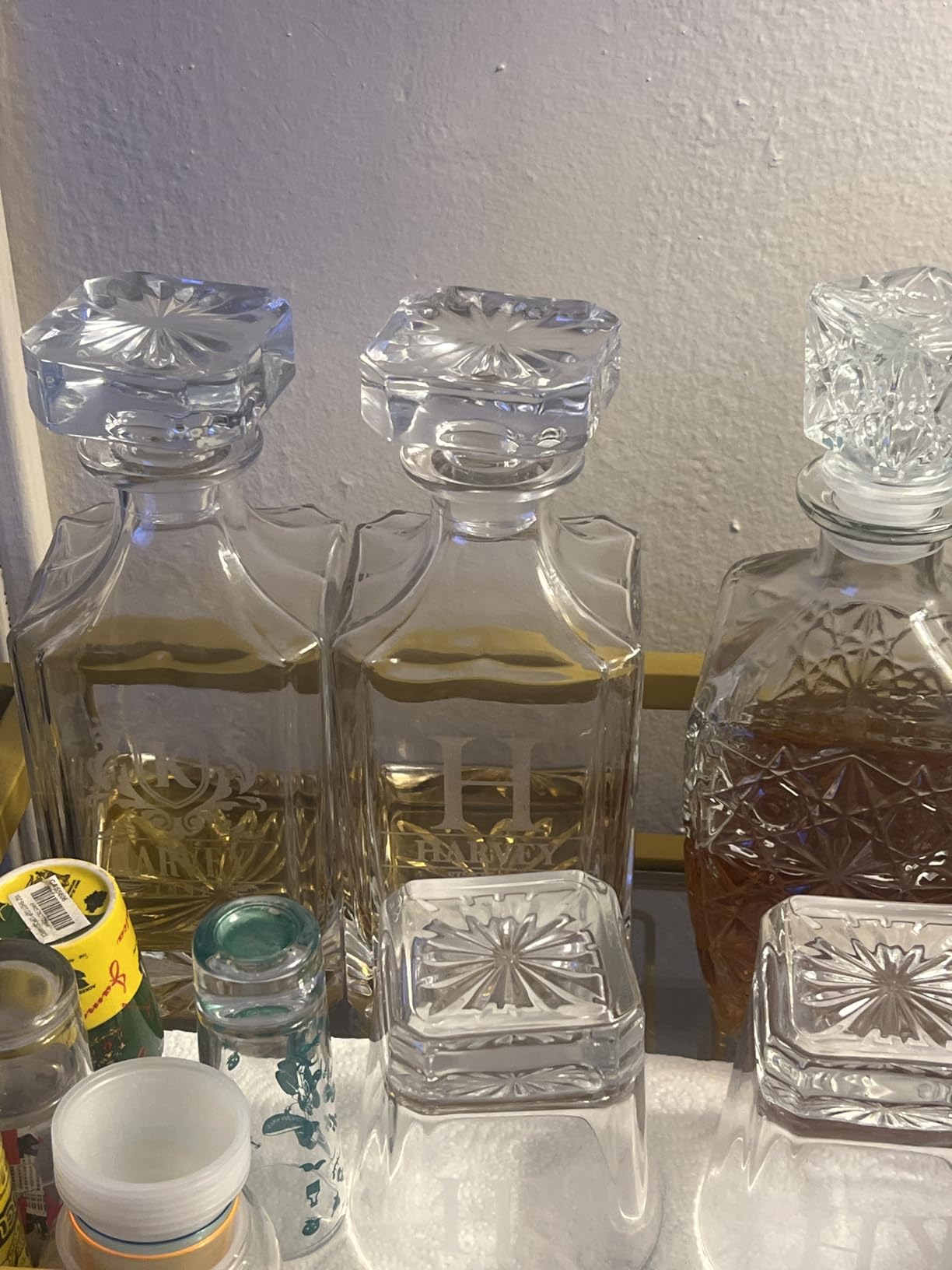 Personalized 5 pc Whiskey Decanter Set - 9 Design Options - Limited Edition, Custom Liquor Decanter | 25 Oz, 750ml Liquor Decanter w/ 4pcs Whiskey Glass Set #1 customer photo 1