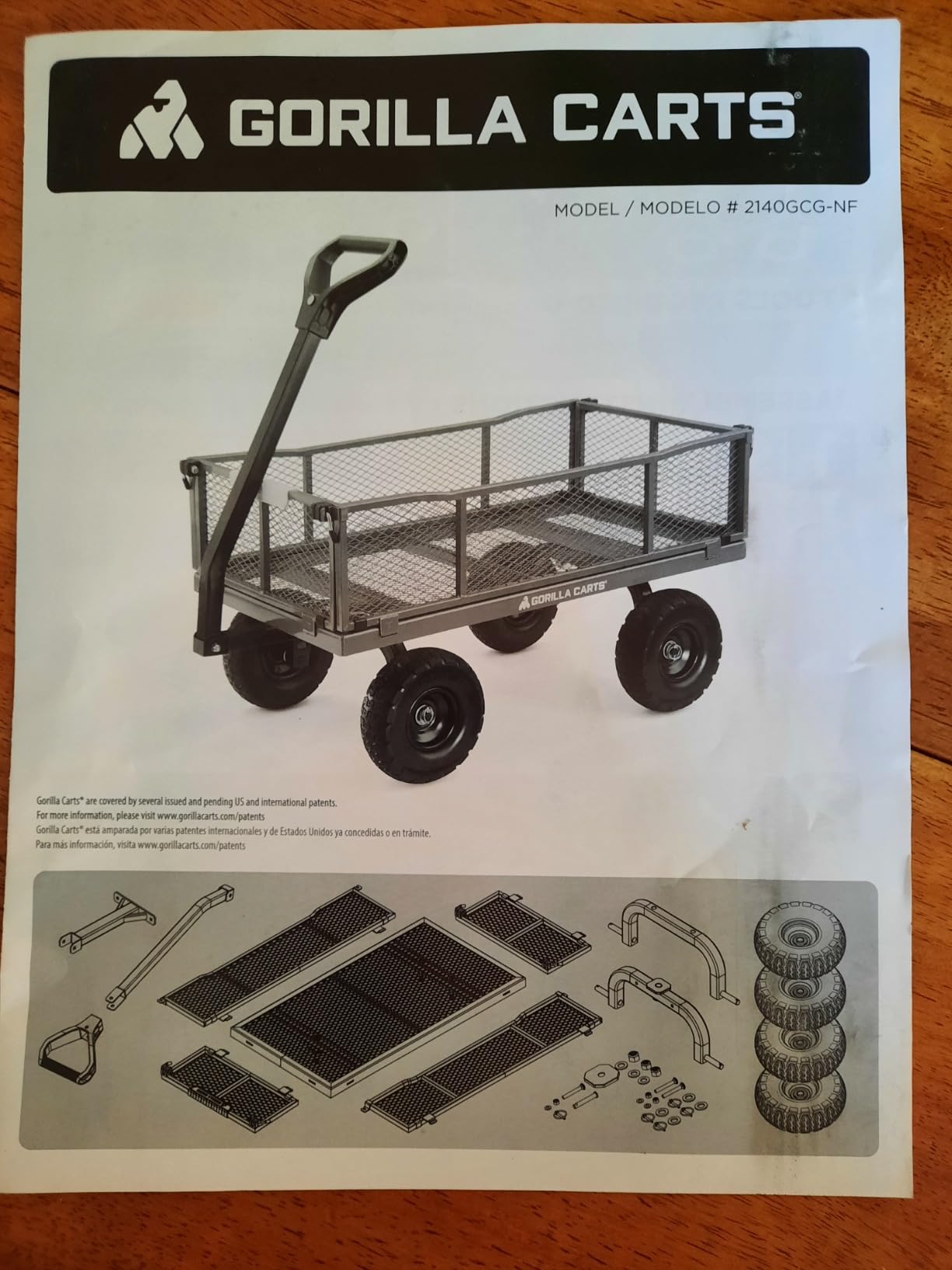 Gorilla Carts Steel Utility Garden Cart, 800 lb. Capacity, Flat Free Tires customer photo 1