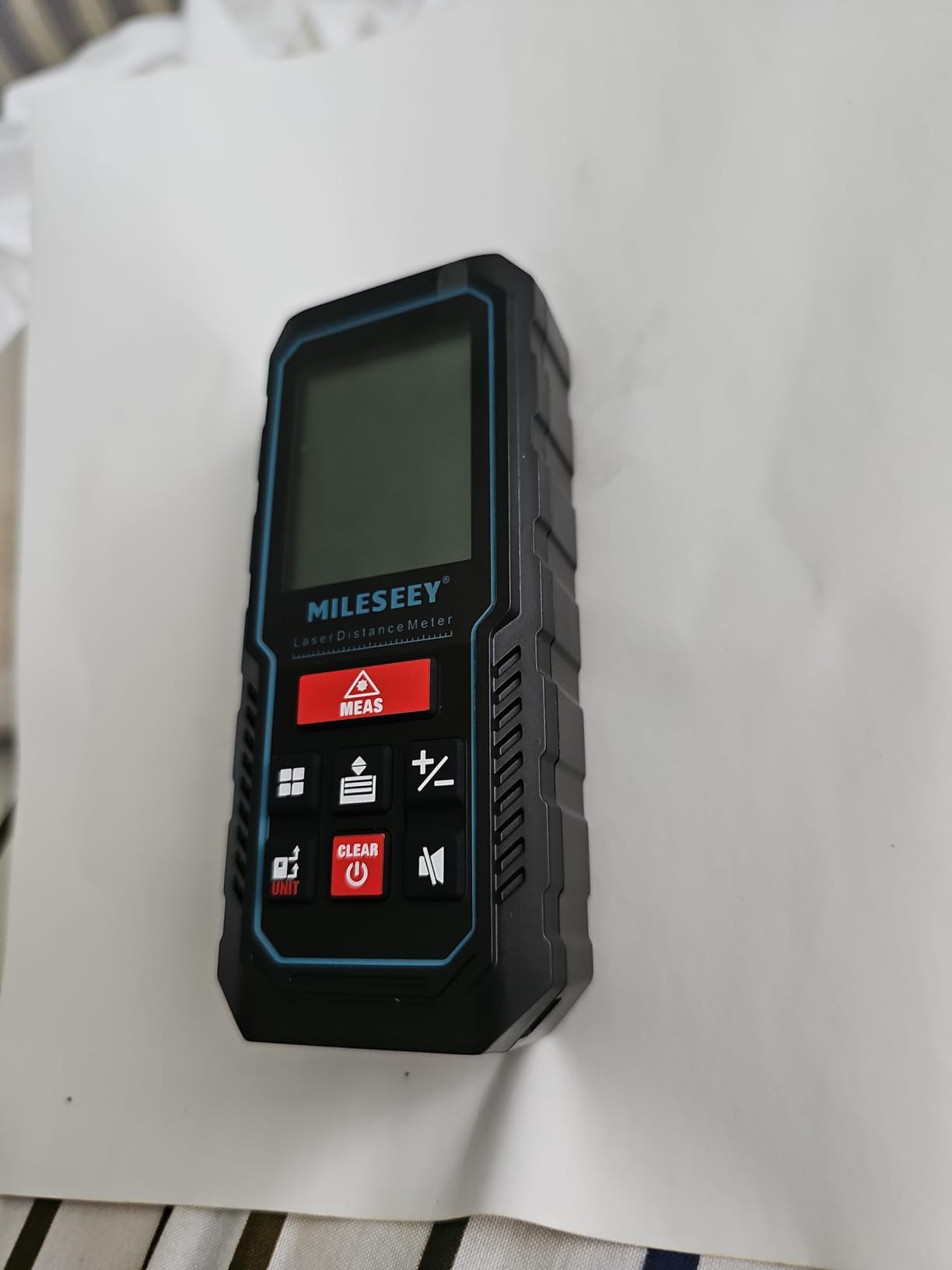 MILESEEY Laser Measure, Laser Measuring Tool with Angle Sensor | 2mm Accuracy, Distance/Area/Volume/Pythagorean Measurement, 2