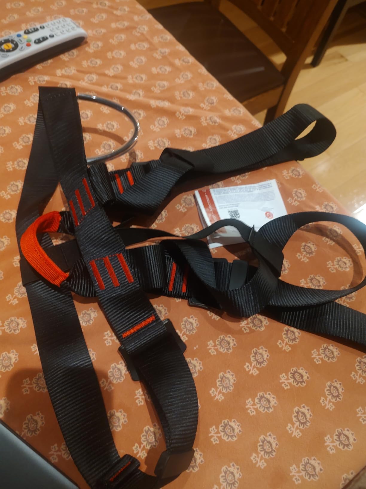 Climbing belts, Safe Seat Belts for Tree Climbing Outdoor Training Caving Rock Climbing Rappelling Equip - Half Body Guide belt for Women Man and Novice customer photo 1