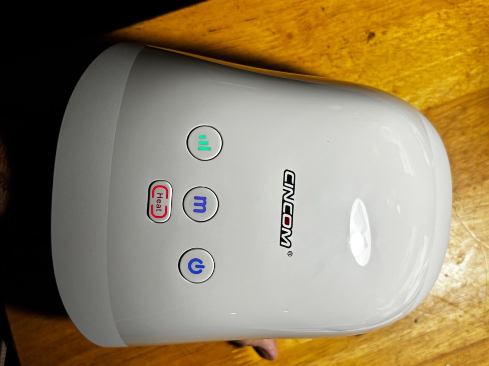 CINCOM Cordless Hand Massager with Heat and Compression, White customer photo 2