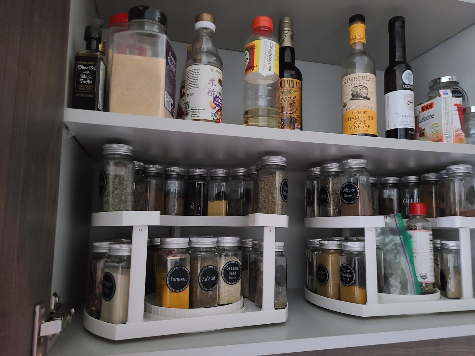 Allstar Innovations Spice Spinner Two-Tiered Spice Organizer & Holder That Saves Space, Keeps Everything Neat, Organized & Within Reach With Dual Spin Turntables customer photo 1