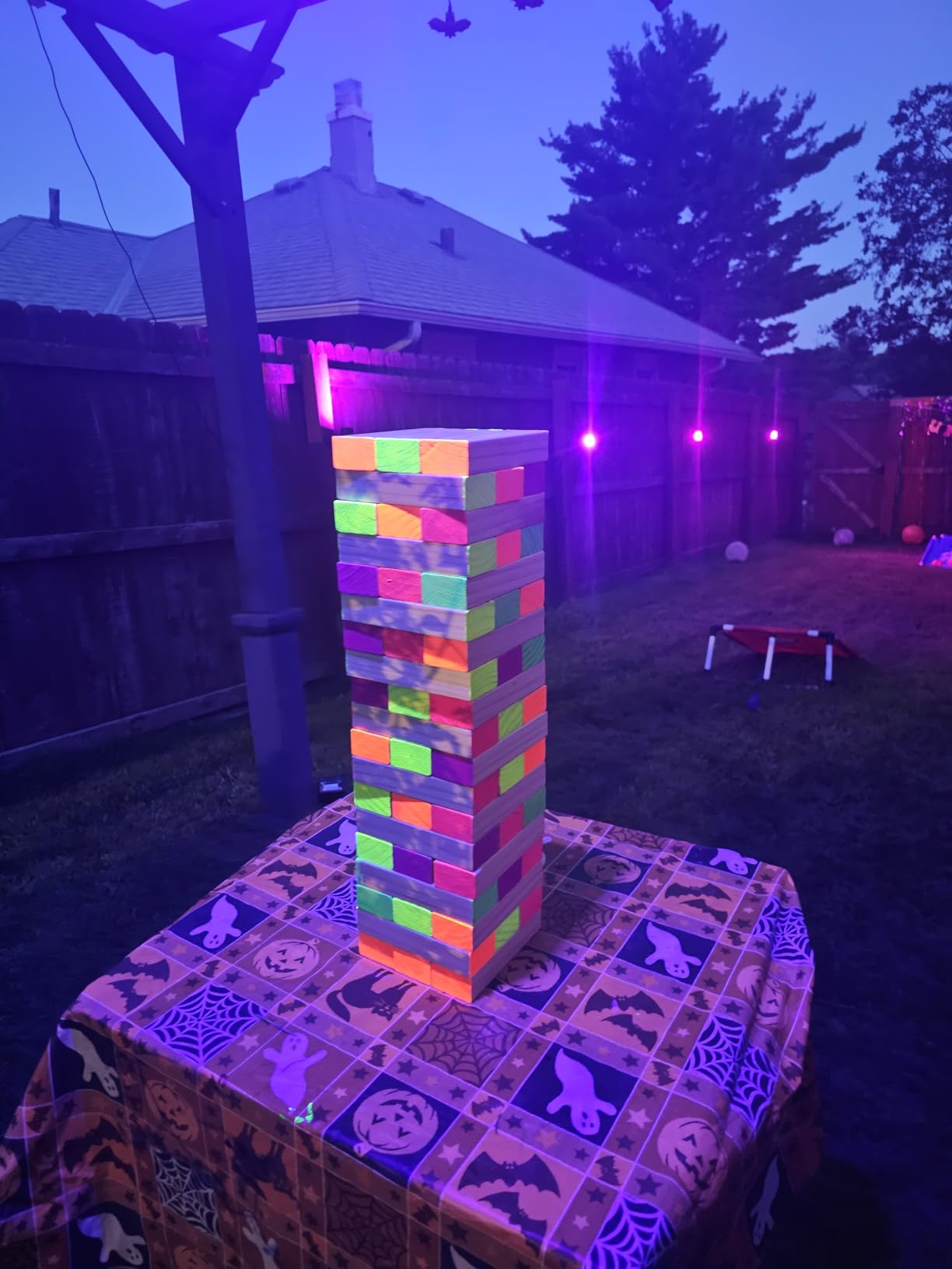 Megwoz Giant Tumble Tower Games for Kids and Adults 57 Blocks New Zealand Pine Wooden Blocks Stacking to Over 4.2FT Family Game for Indoors Outdoors Yard Games for Family customer photo 1