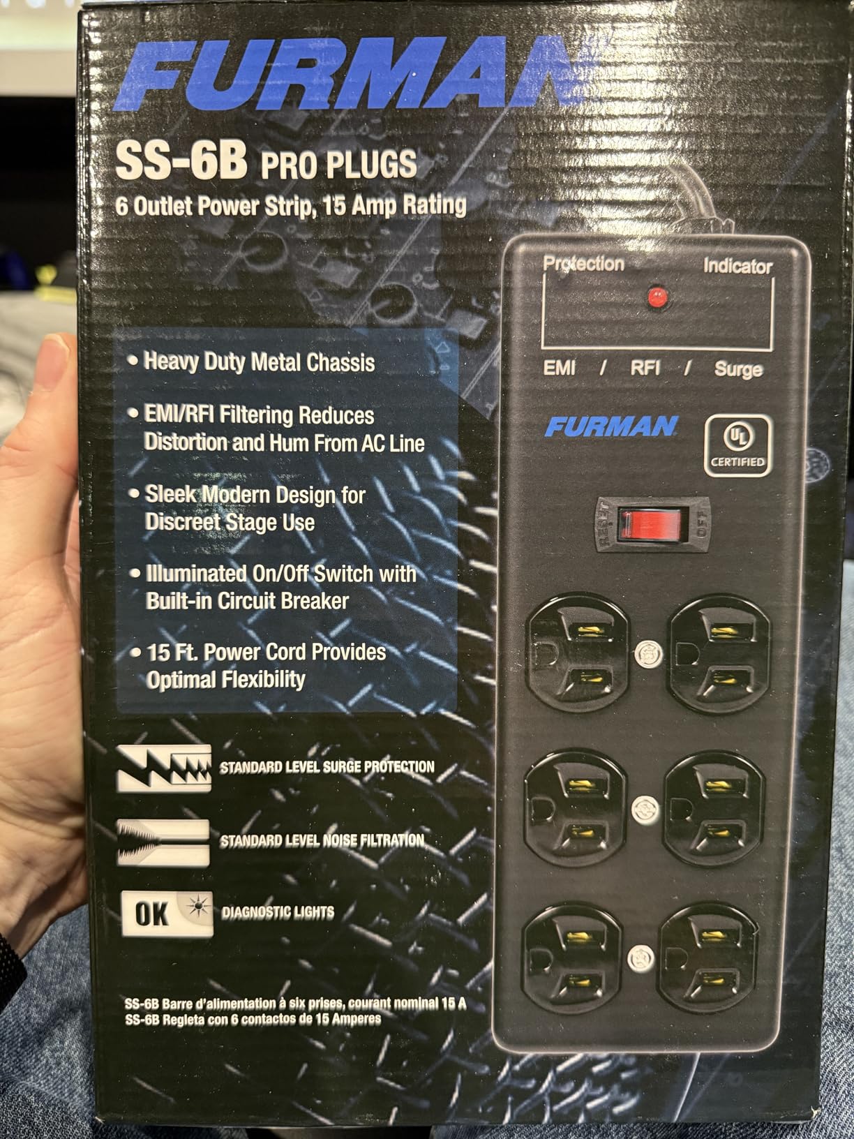 Furman SS-6B-PRO 15' 6-Outlet Surge Protector (2-Pack) Bundle customer photo 1