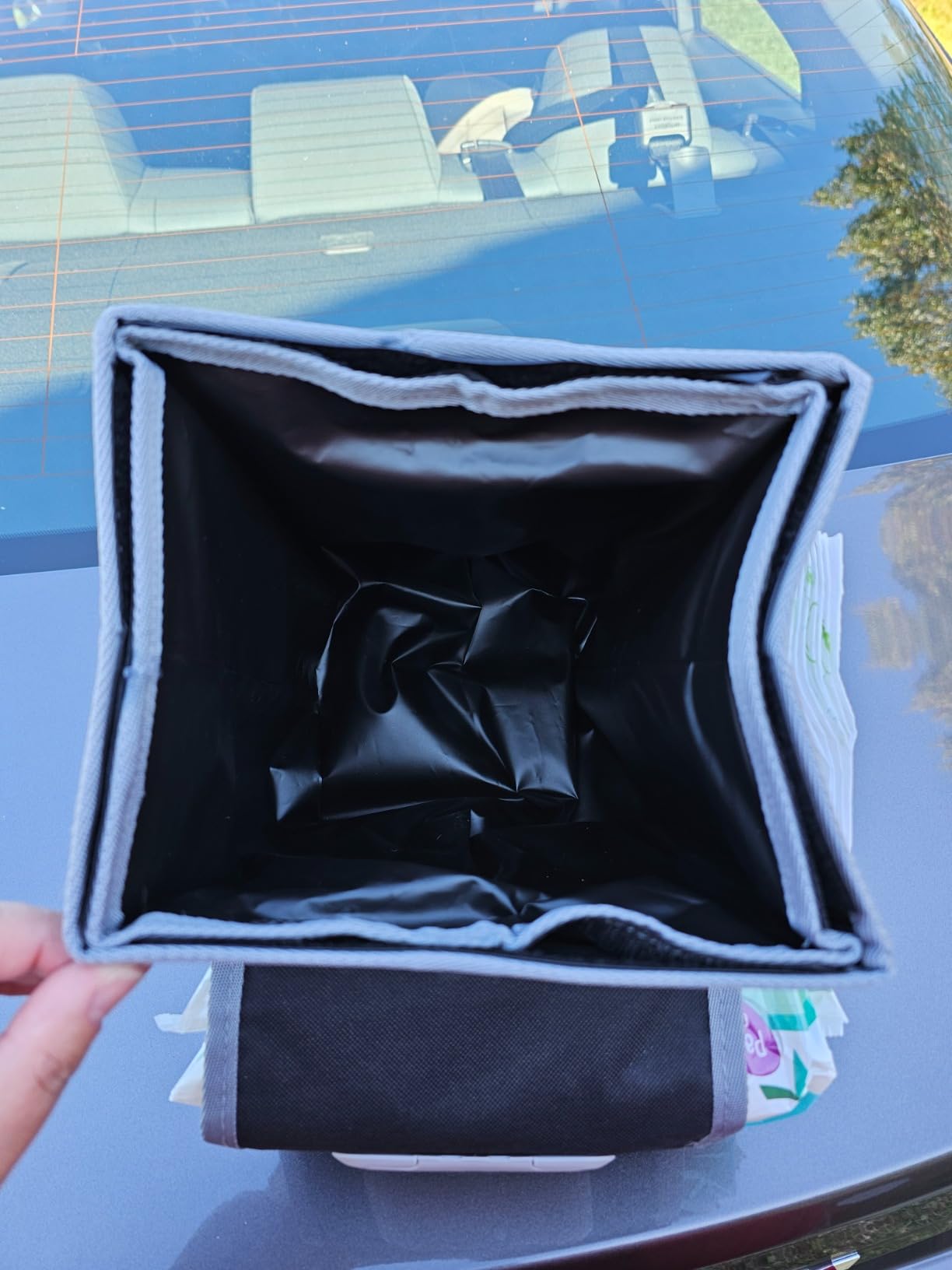 Farasla All-in-One Car Trash Can, Garbage Bag for Car customer photo 1