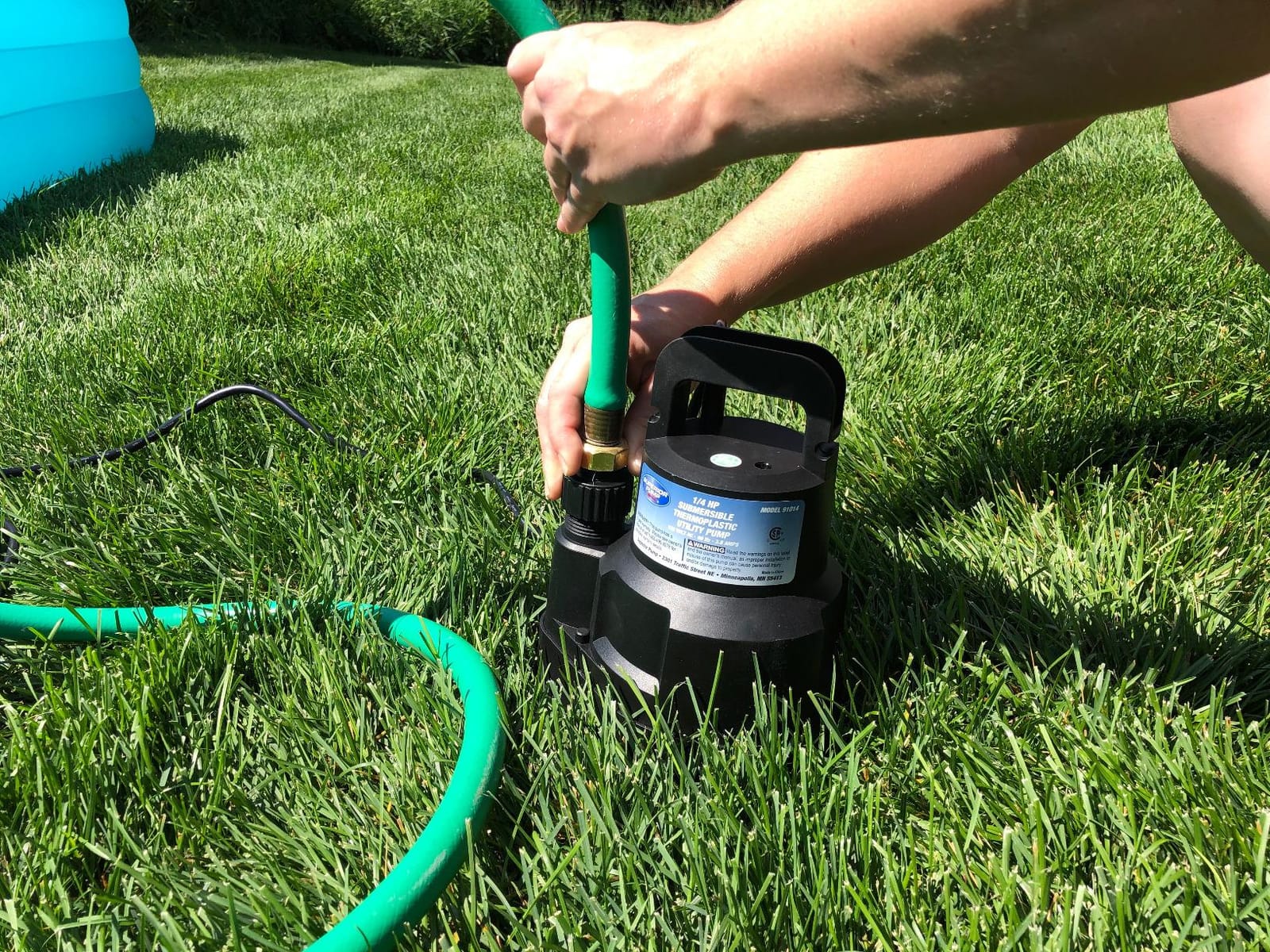 Superior Pump 91016 Thermoplastic Oil-free Utility Pump, 1/6 HP, Black customer photo 2