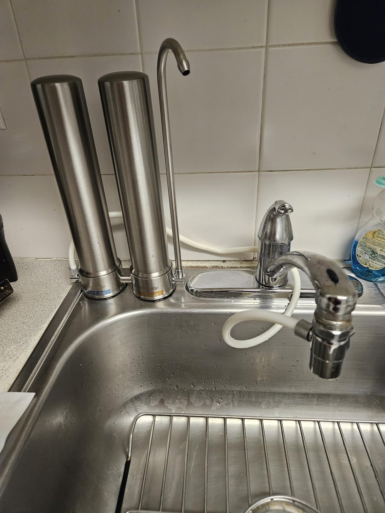 Waterdrop CTF-01 Water Filter for Sink Faucet, Stainless Steel, 1 Filter customer photo 2