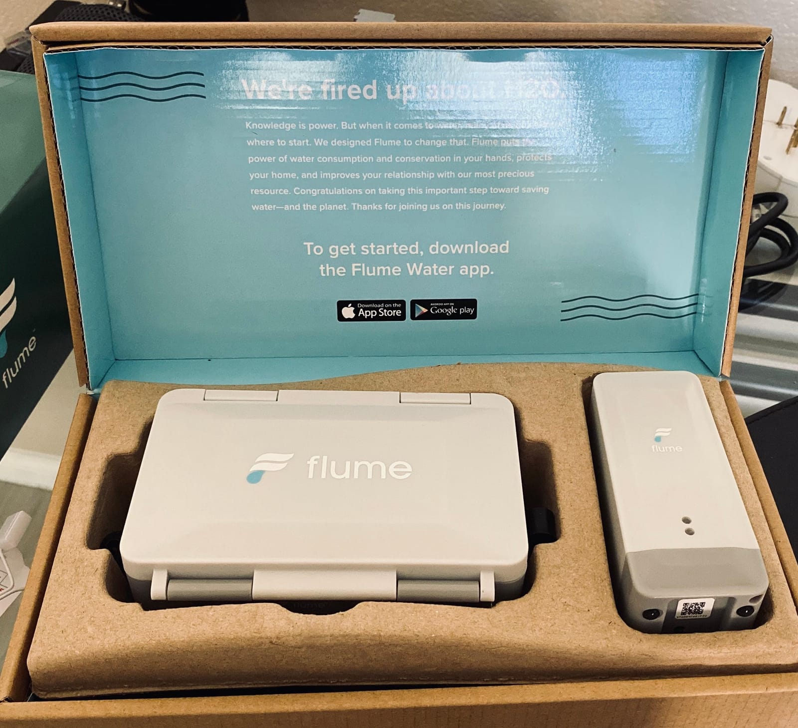 Flume 2 Smart Home Water Monitor & Leak Detector - WiFi Connected, Real-Time Usage Tracking & Alerts - Works with Compatible Residential Water Meters customer photo 1