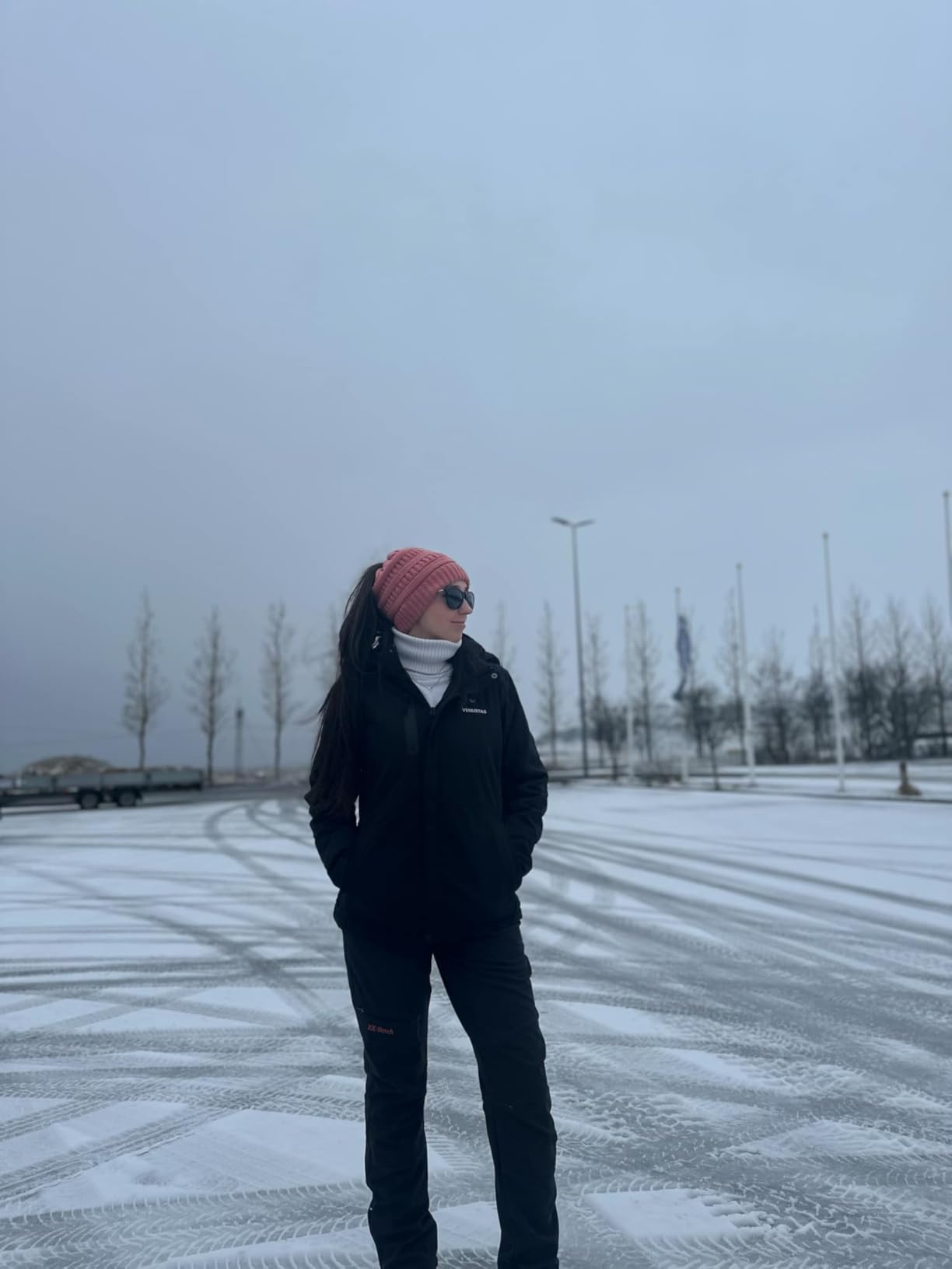 Venustas Women's Heated Jacket with Battery Pack, Waterproof & Windproof Electric Insulated Heated Coat With Detachable Hood customer photo 2