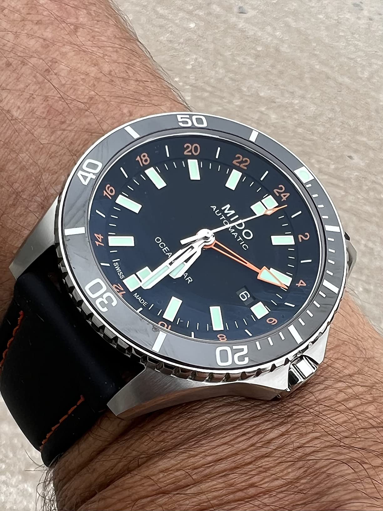 Ocean Star GMT - Swiss Automatic Watch for Men - 44mm Stainless Steel Case with Rotating Bezel customer photo 2