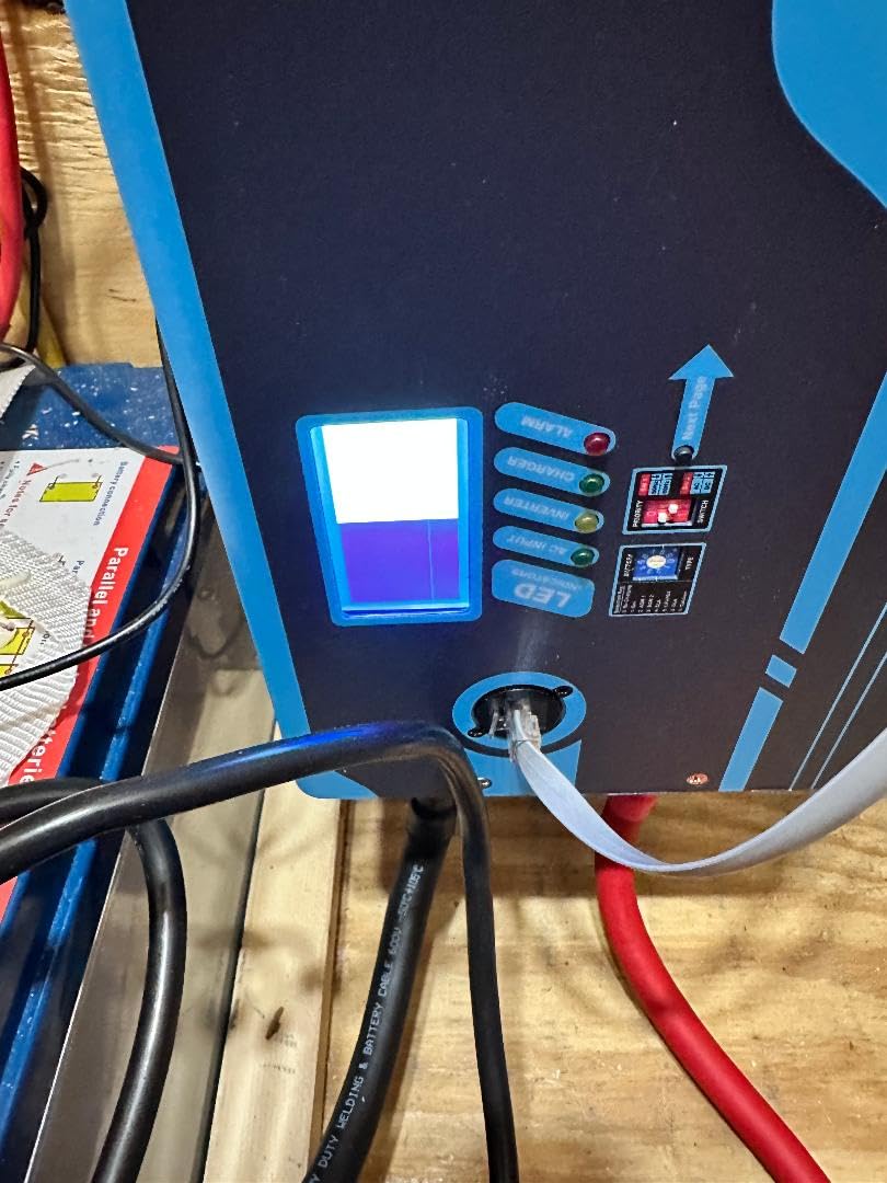 ExpertPower 3000W Pure Sine Wave Inverter Charger | Peak 9000W | DC 12V - AC 110V | LifePO4/ Lithium Battery Compatible | Auto Transfer Switch | LCD Display customer photo 2