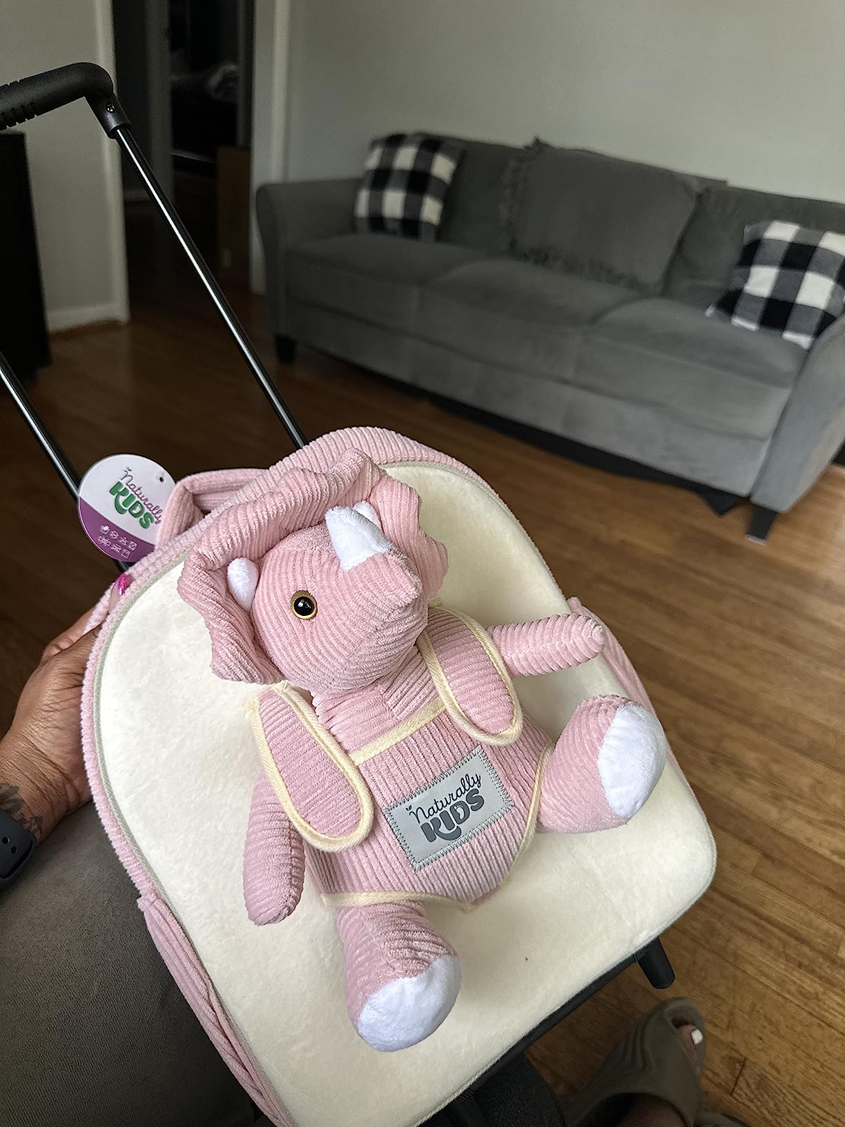 Naturally KIDS Toddler Suitcase w. Plush Unicorn Toy, Kids Gift 3-9 customer photo 1