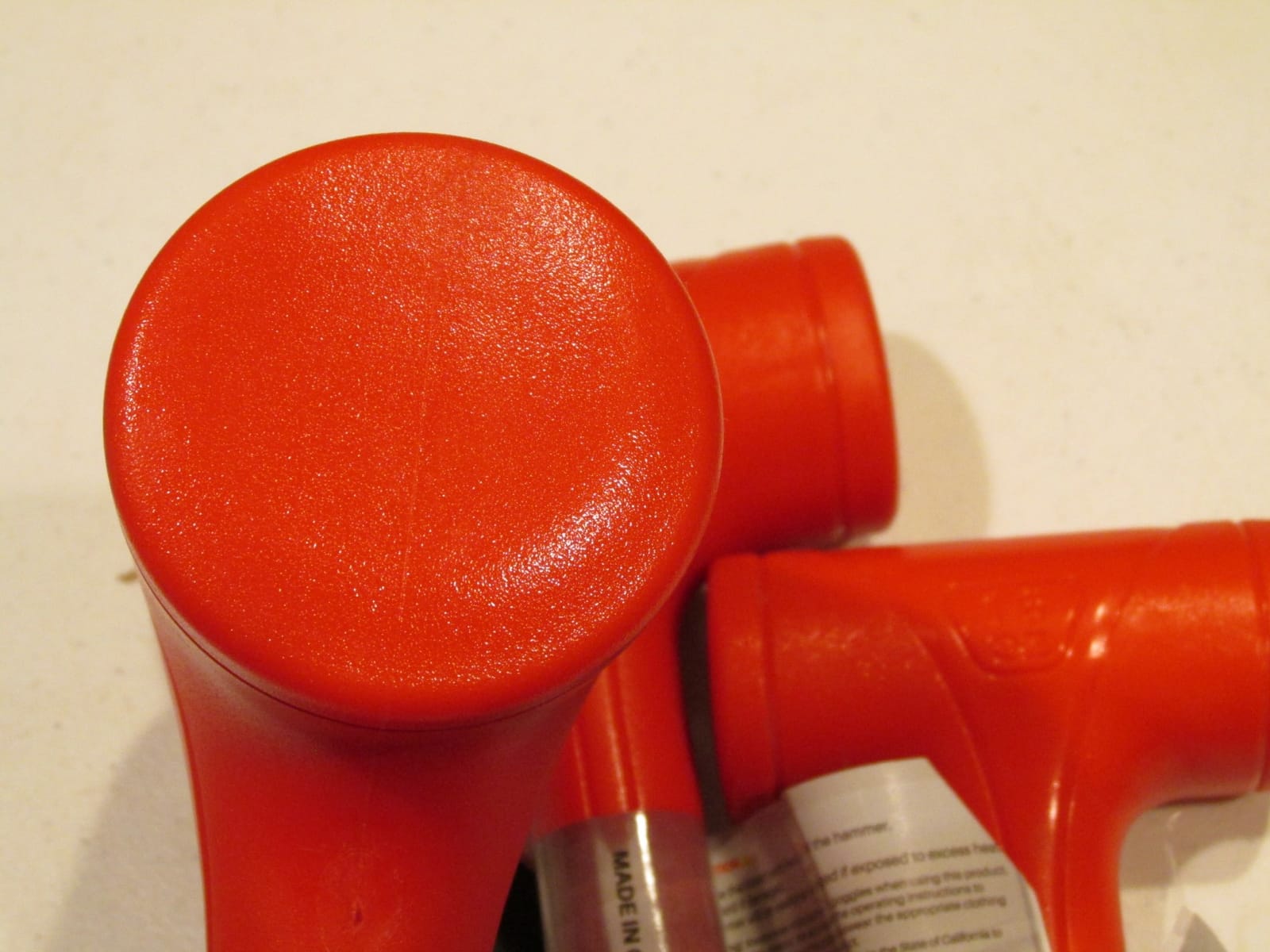 YIYITOOLS Dead Blow Hammer Set, 3 Piece/16oz(1LB),27oz(1.5LB),45oz(3LB),Red and Black, Shockproof Design, No Rebound Mallet Unibody Molded Checkered Grip Spark and Rebound Resistant (YY-3-013) customer photo 2