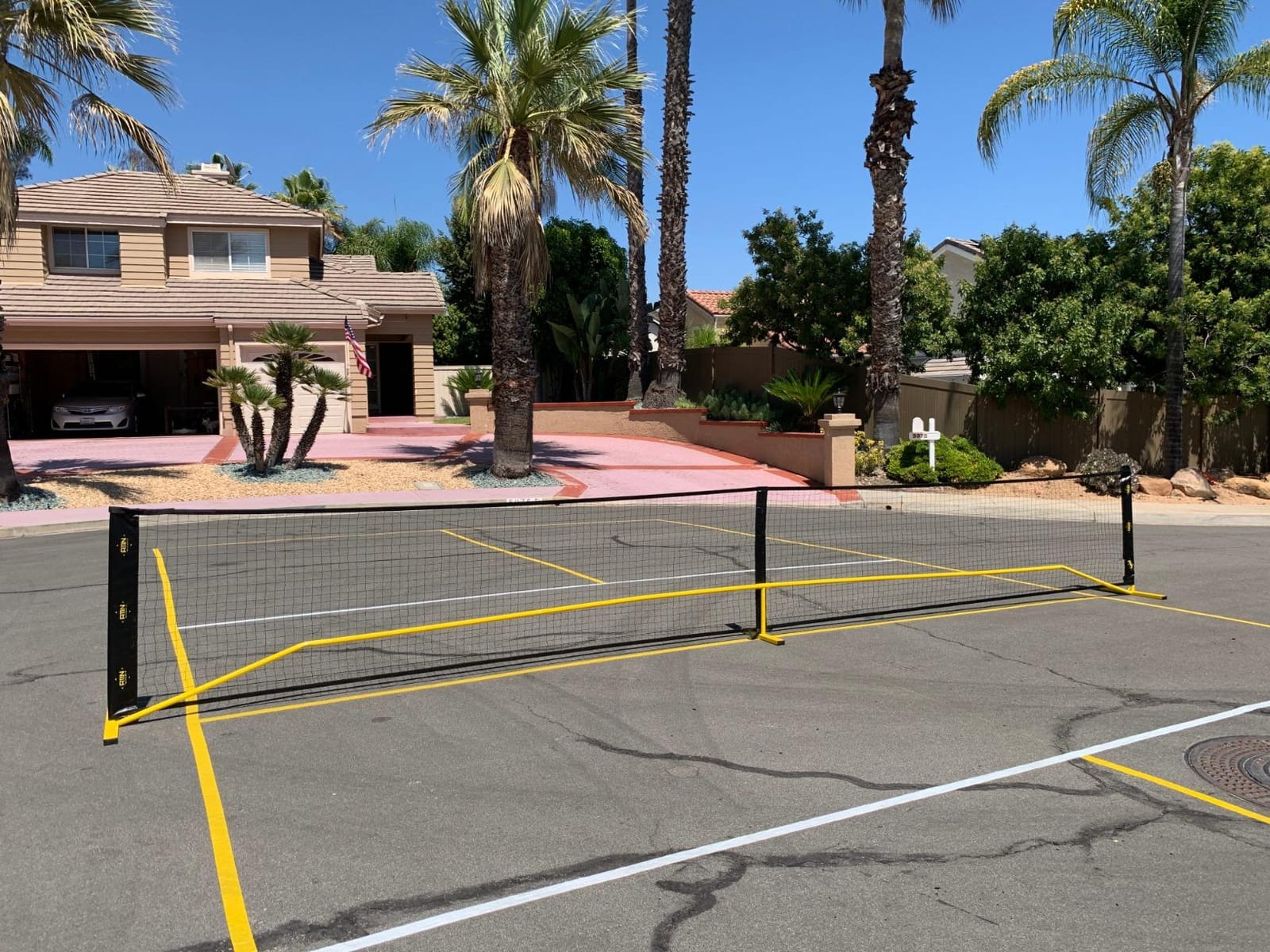 A11N SPORTS Designed for All Weather Conditions with Steady Metal Frame and Strong PE Net, Regulation Size Net with Carrying Bag- 22’ Wide x 36” Tall, Indoor/Outdoor Use customer photo 2