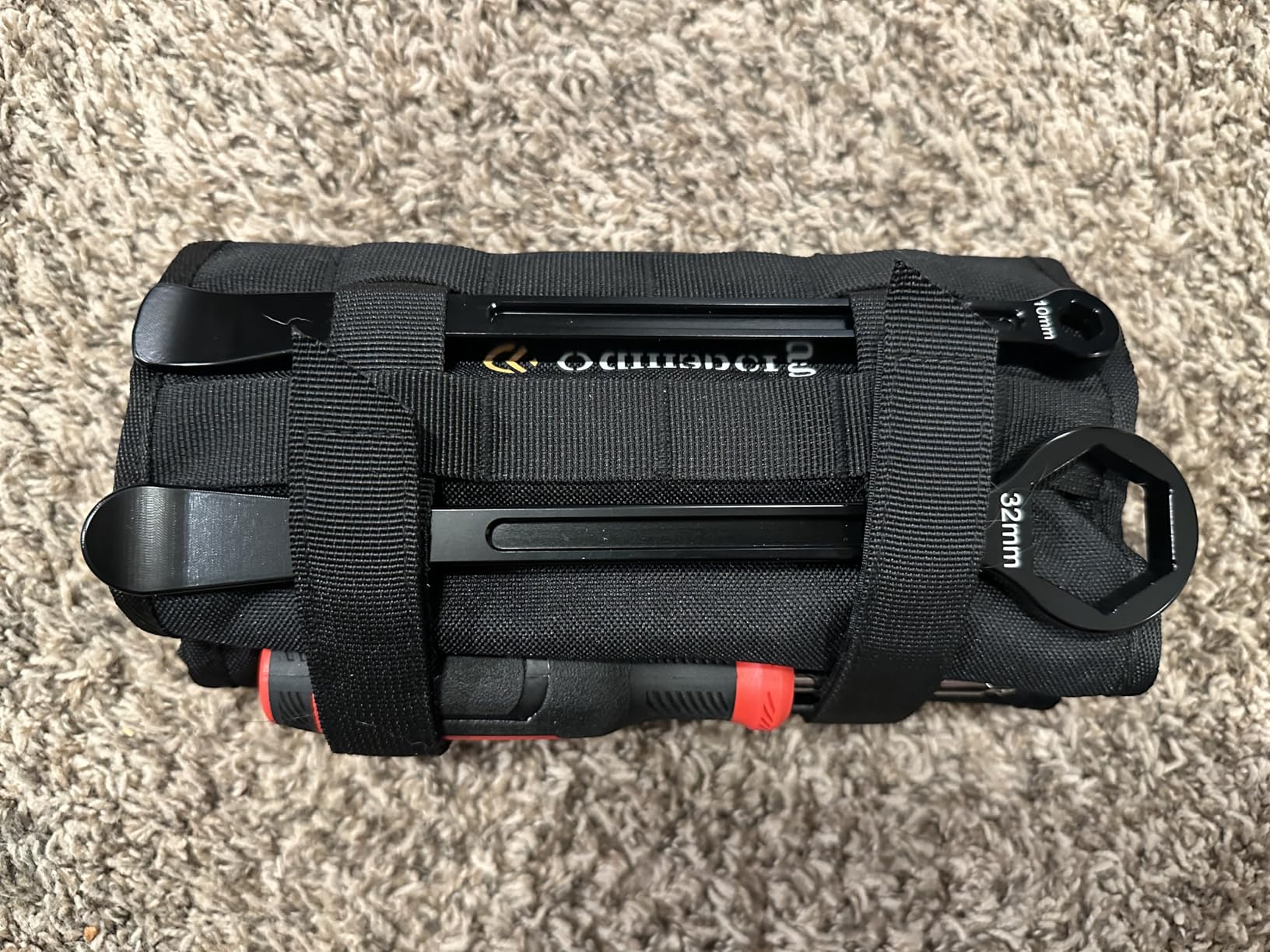 ODINSBERG Motorcycle Tool Roll Bag Tools NOT Included - Small Tool Bag Wrench Roll Up Tool Bag Organizer Pouch Wrap Motorcycle Tool Kit Box For Harley Enduro Dirt Bike UTV Motorcycle Accessories Gear customer photo 1