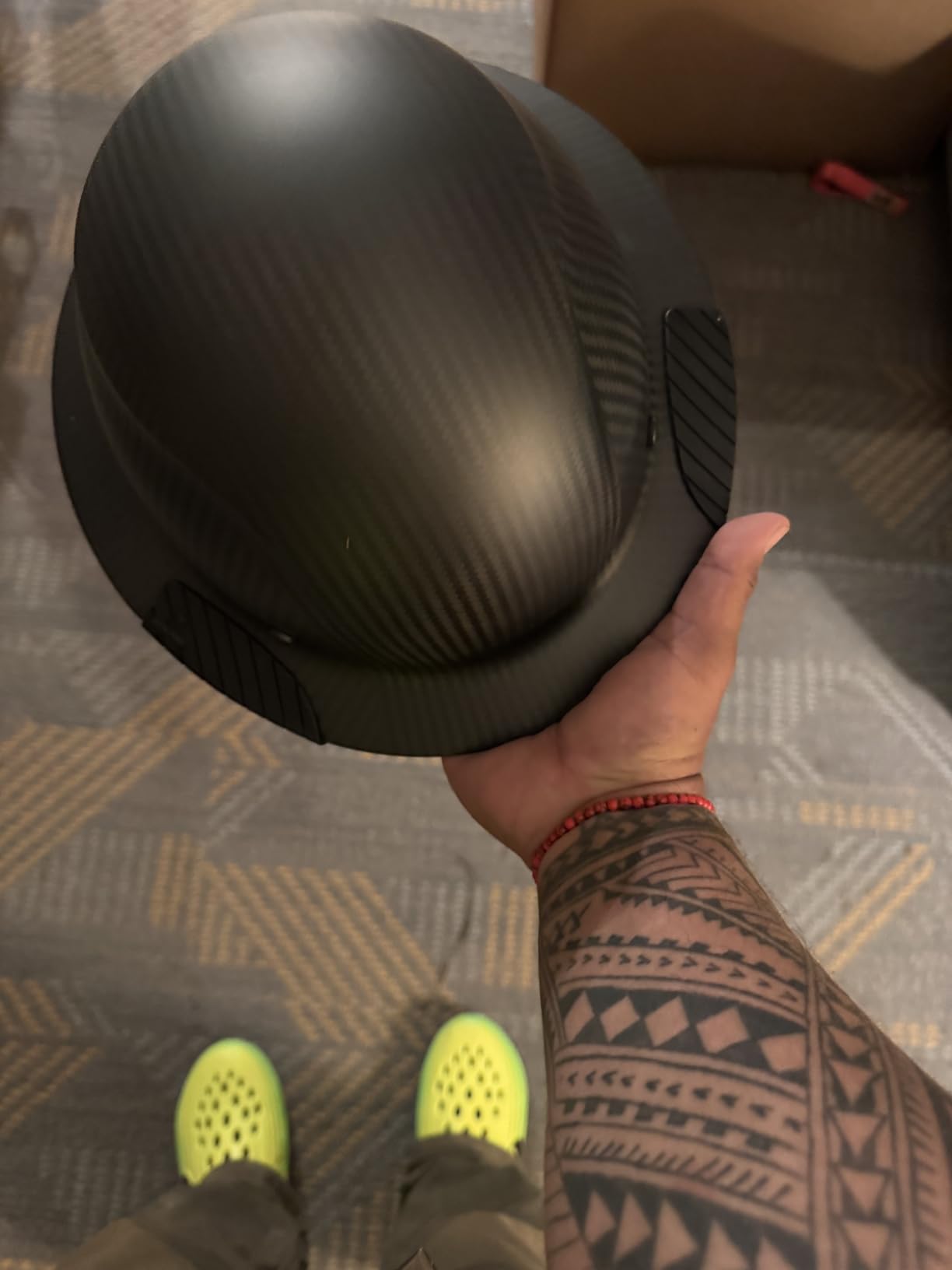 LIFT SAFETY Dax Carbon Fiber Full Brim Hard Hat | Safety/Construction Helmet w/ 6 Point Suspension for Comfort & Impact Protection customer photo 2