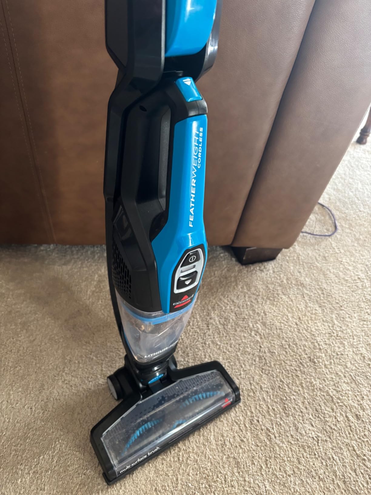 Bissell, 3061 Featherweight Cordless Stick Vacuum, Self-Standing, Electric Blue, Black customer photo 2