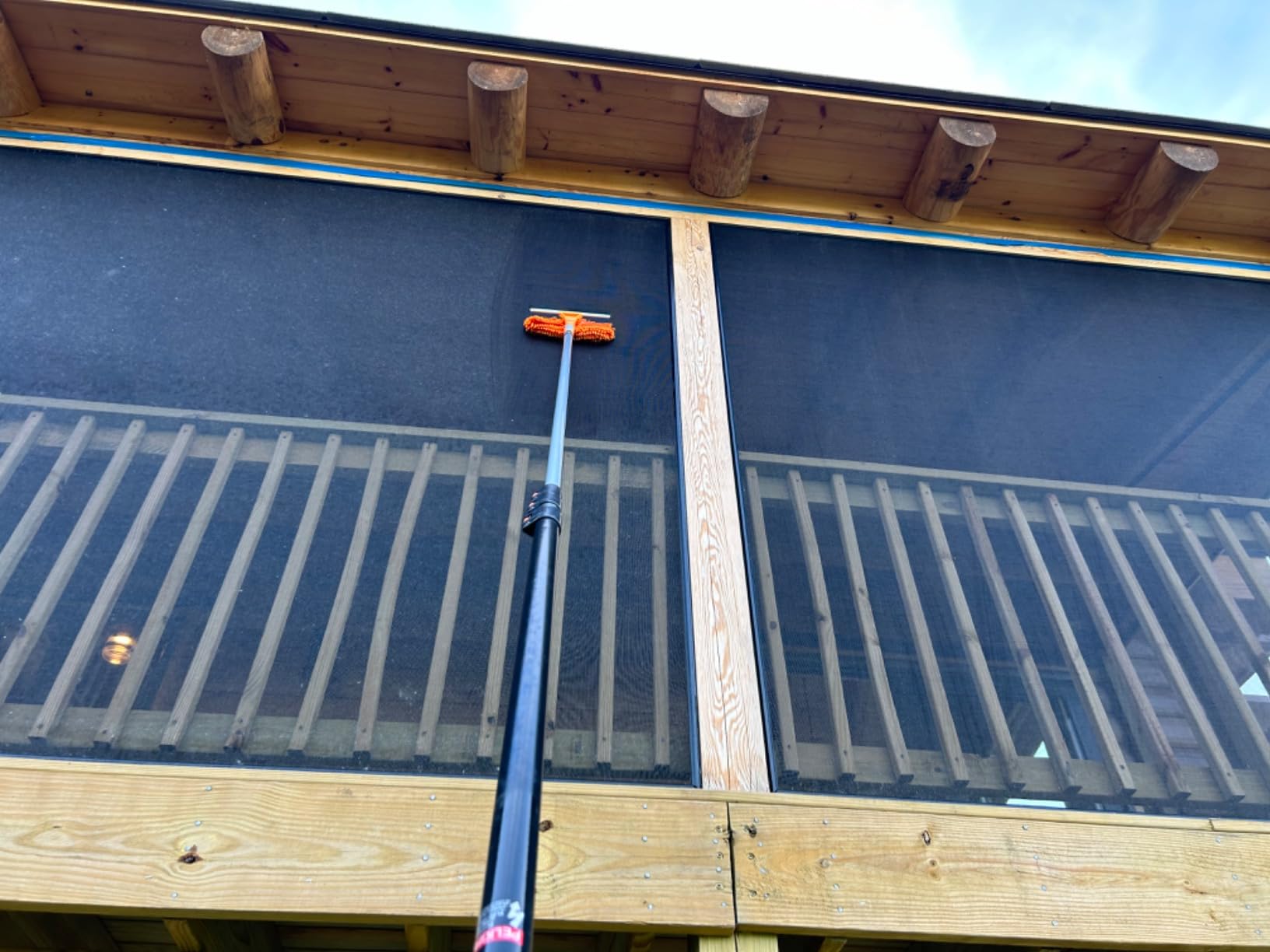 5-24 ft Window Washing Kit with Extension Pole (30+ Foot Reach) | Window Cleaning Tool & Window Washer Squeegee with Telescopic Extension Pole customer photo 2