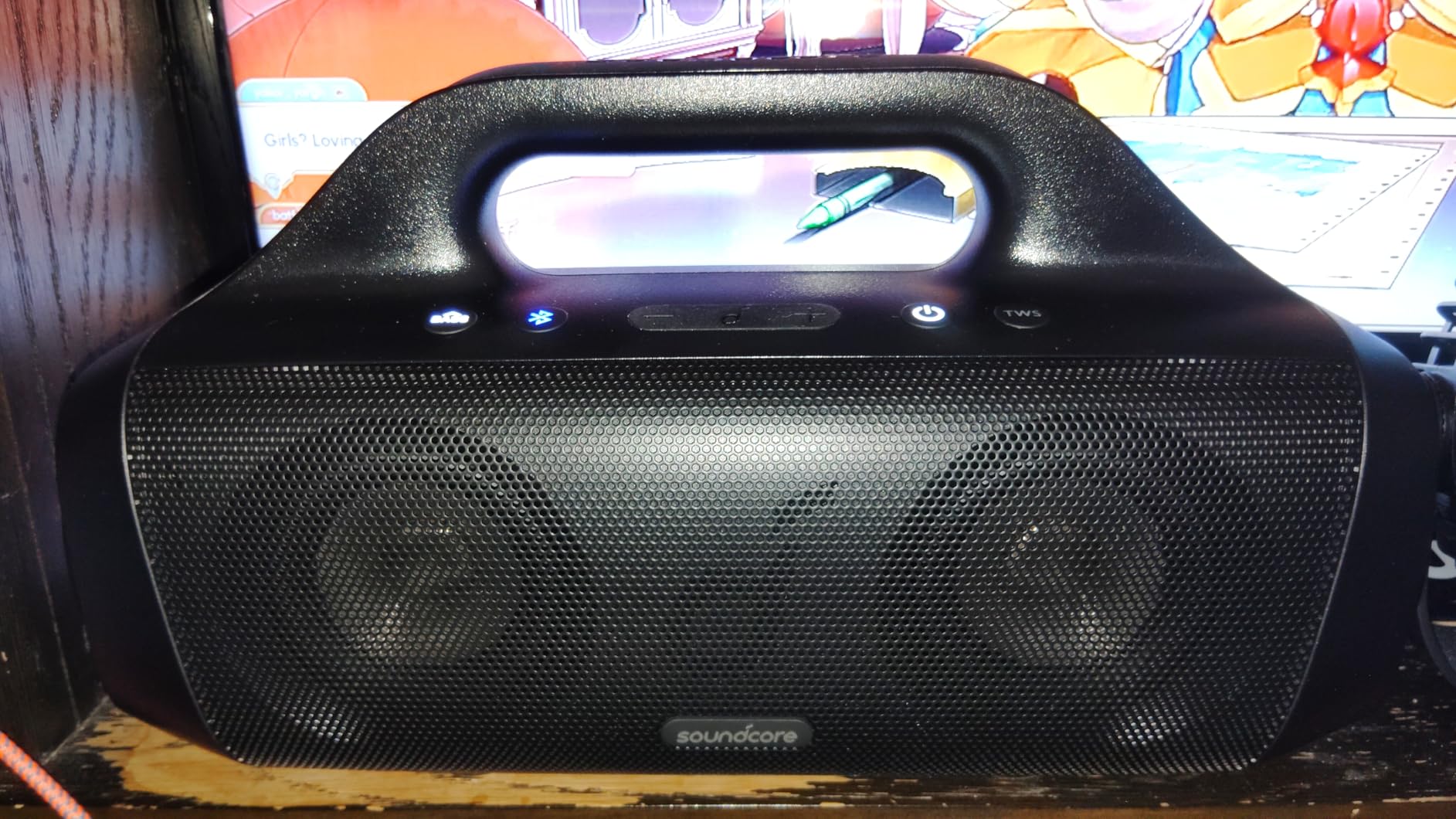 Soundcore Anker Motion Boom, Portable Bluetooth Speaker, IPX7, BassUp | 24H Playtime, App, Built-in Handle, Outdoor Speaker for Camping, Pool, Beach, Backyard customer photo 2