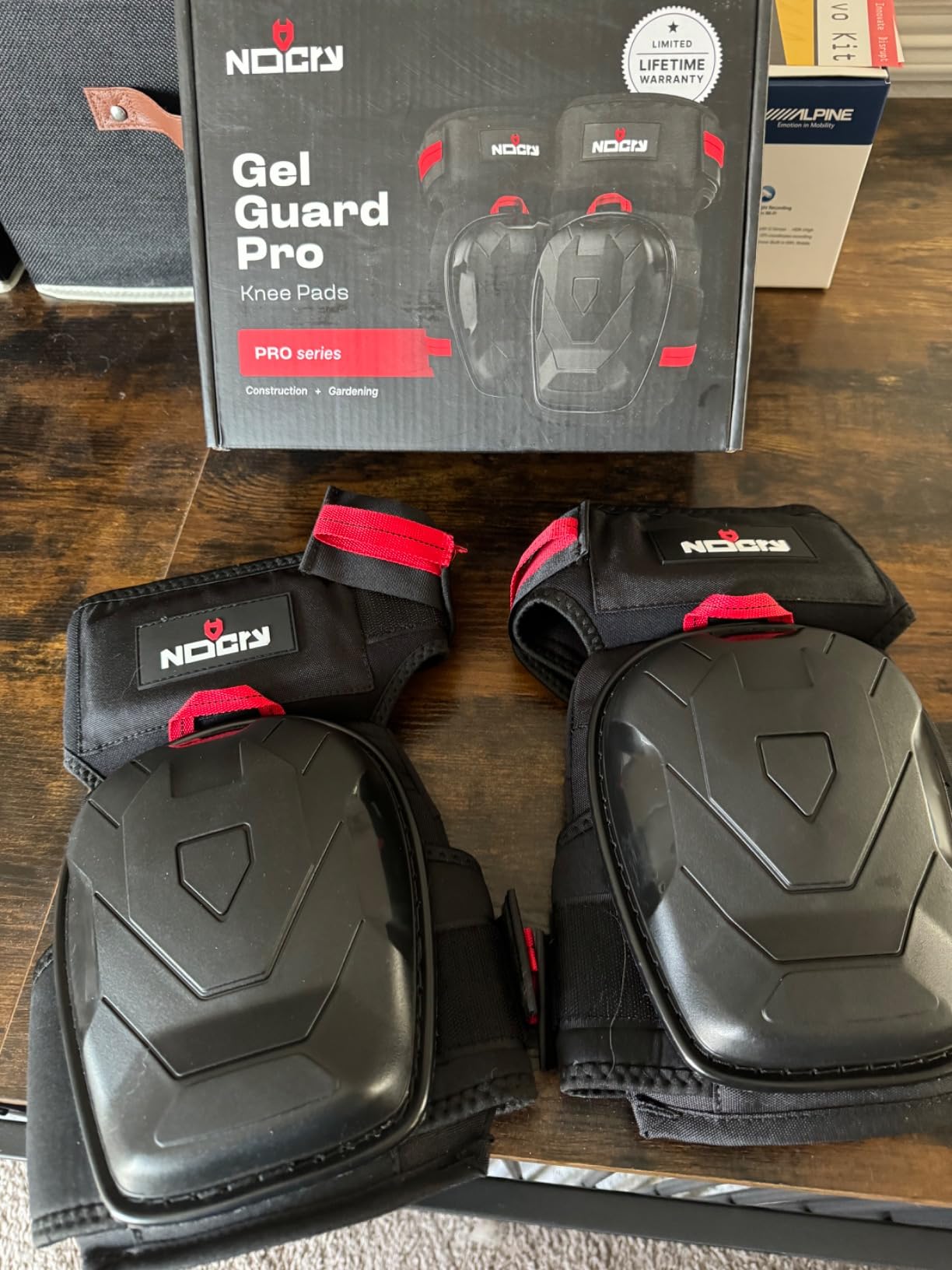 NoCry Professional Work Knee Pads for Men Construction with Ankle Support and Heavy Duty Anti-Slip Cap — Foam Cushion and Extra Thick Gel Padding — Reinforced Thigh & Shin Straps customer photo 2
