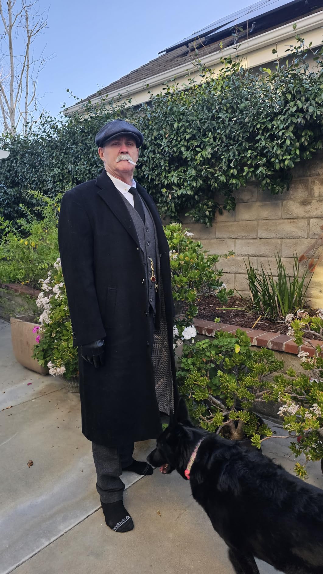 THE SUIT DEPOT Mens Single Breasted Wool Cashmere Full Length Overcoat customer photo 1