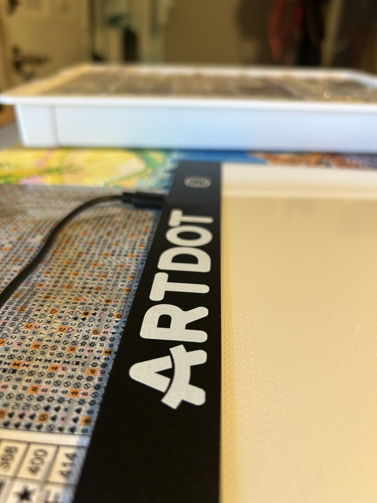 ARTDOT A2 LED Light Pad for Diamond Painting USB Powered Light Board Kit, Adjustable Brightness with 12 Angles Stand and Clips customer photo 1