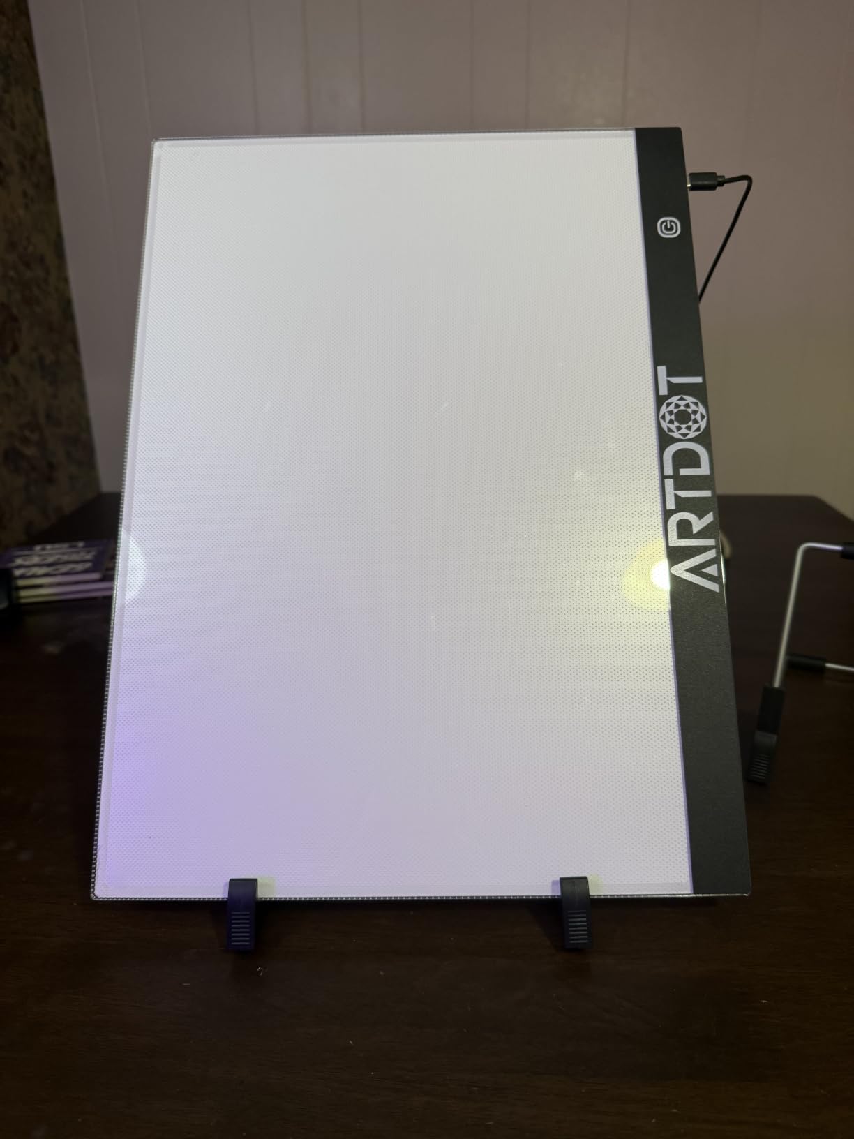 ARTDOT A2 LED Light Pad for Diamond Painting USB Powered Light Board Kit, Adjustable Brightness with 12 Angles Stand and Clips customer photo 2