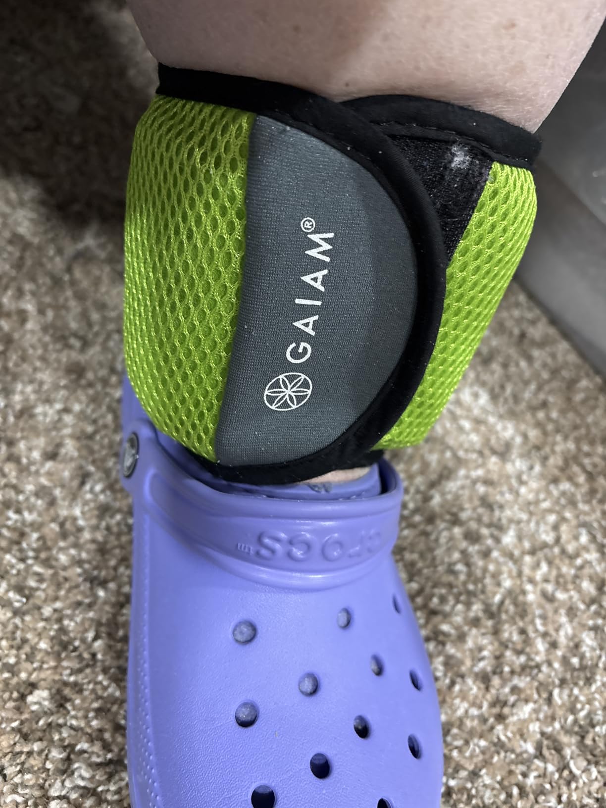 Gaiam Ankle Weights, Wearable Bracelet to Strengthen, Tone & Sculpt, Adjustable Ankle Weights for Women & Men for Yoga, Dance, Pilates, Barre, Cardio, Home & Gym Use customer photo 2