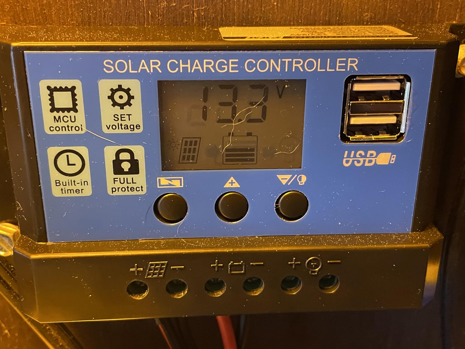 [Upgraded] 30A PWM Solar Charge Controller with Auto Parameter LCD Display customer photo 1
