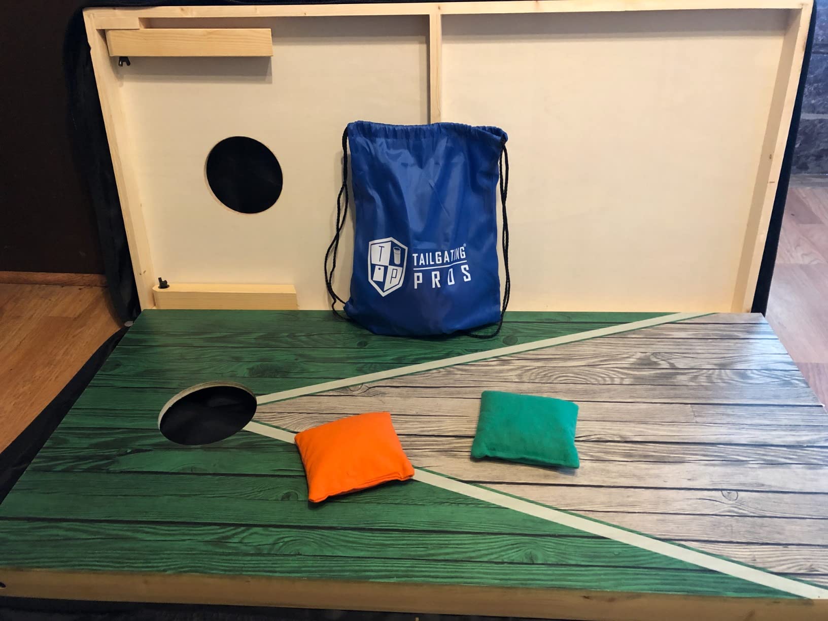 Tailgating Pros Lightweight Pyramid Design Cornhole Board Set w/Bean Bags and Carrying Case - 4'x2' Regulation Cornhole Game customer photo 2