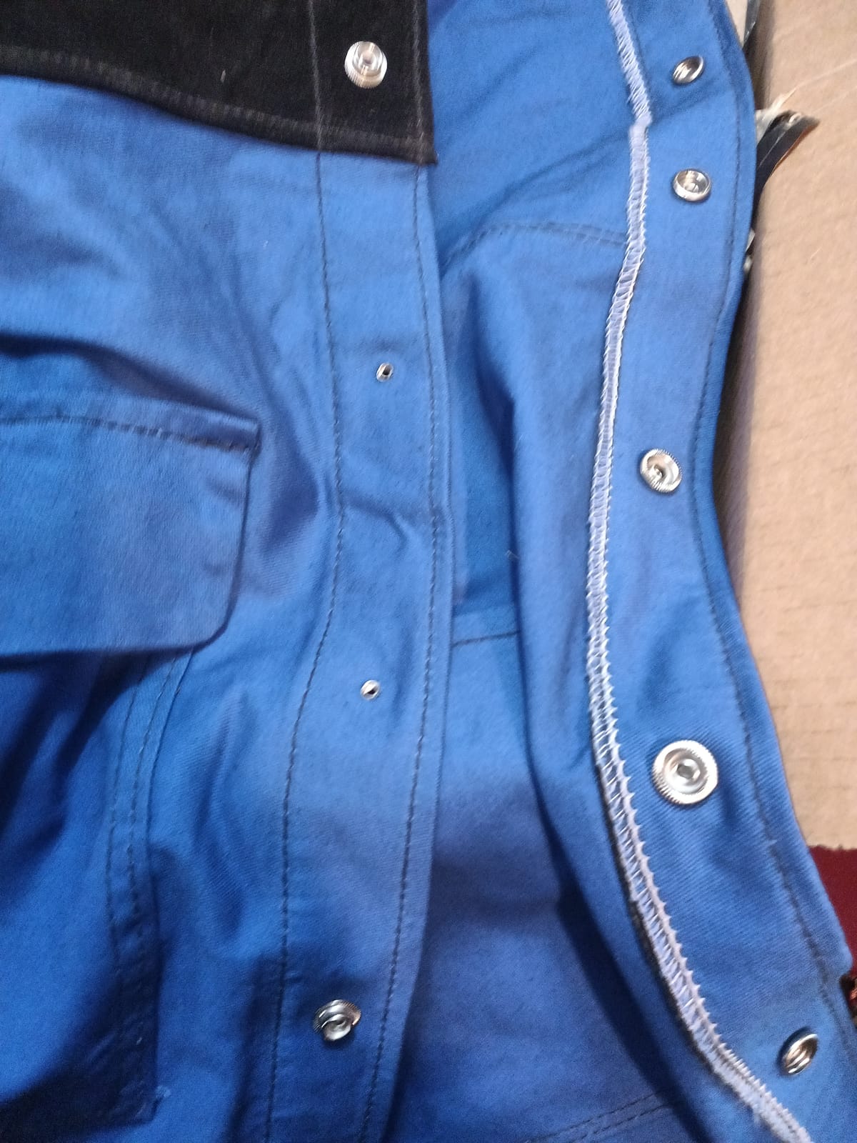 QeeLink Welding Jacket Split Leather Sleeves | Premium Flame Resistant Cotton Body Hybrid Welder Jackets Clothes customer photo 2