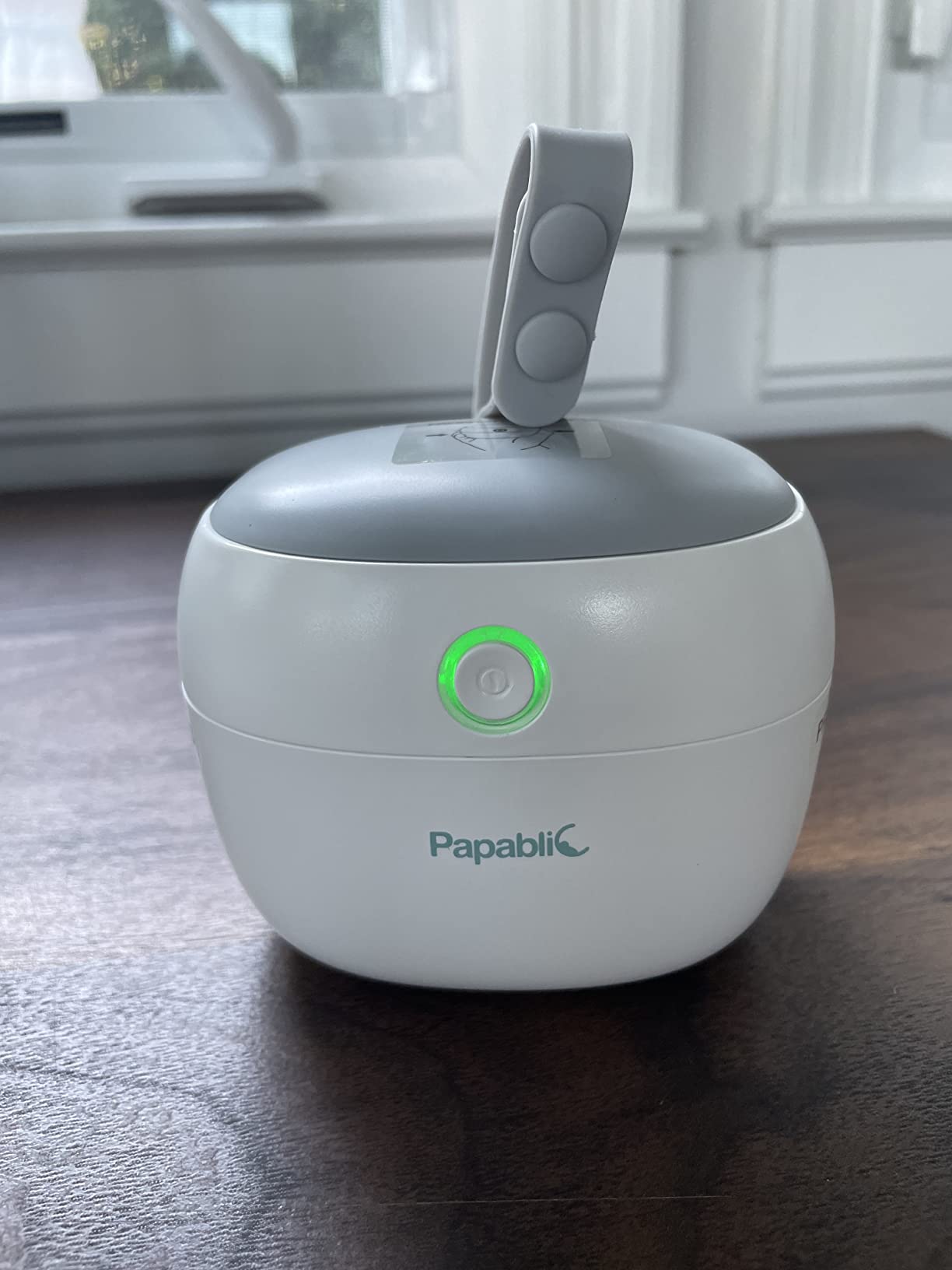 Papablic Portable Pacifier Sanitizer, UV Light Sanitizer Case On The Go for Baby Health, USB Rechargeable Mini Travel Sanitizer Box, 99.99% Cleaned in 59 Seconds customer photo 1