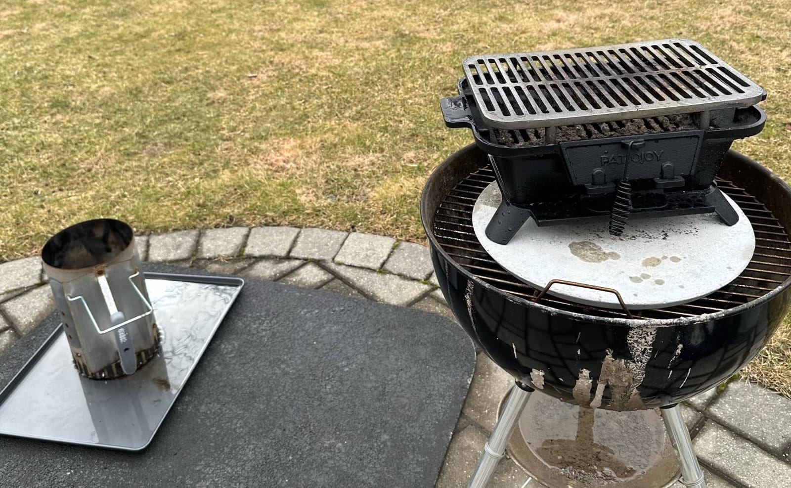 Giantex Portable Hibachi Grill Outdoor, Small Cast Iron BBQ Charcoal Grill customer photo 1
