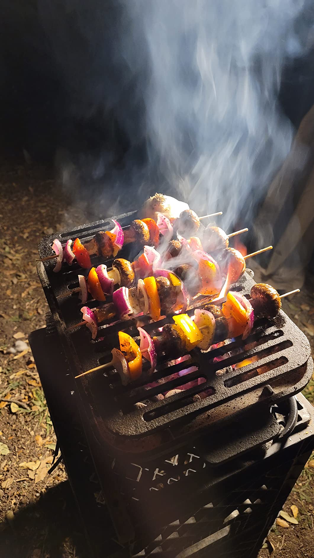 Giantex Portable Hibachi Grill Outdoor, Small Cast Iron BBQ Charcoal Grill customer photo 2