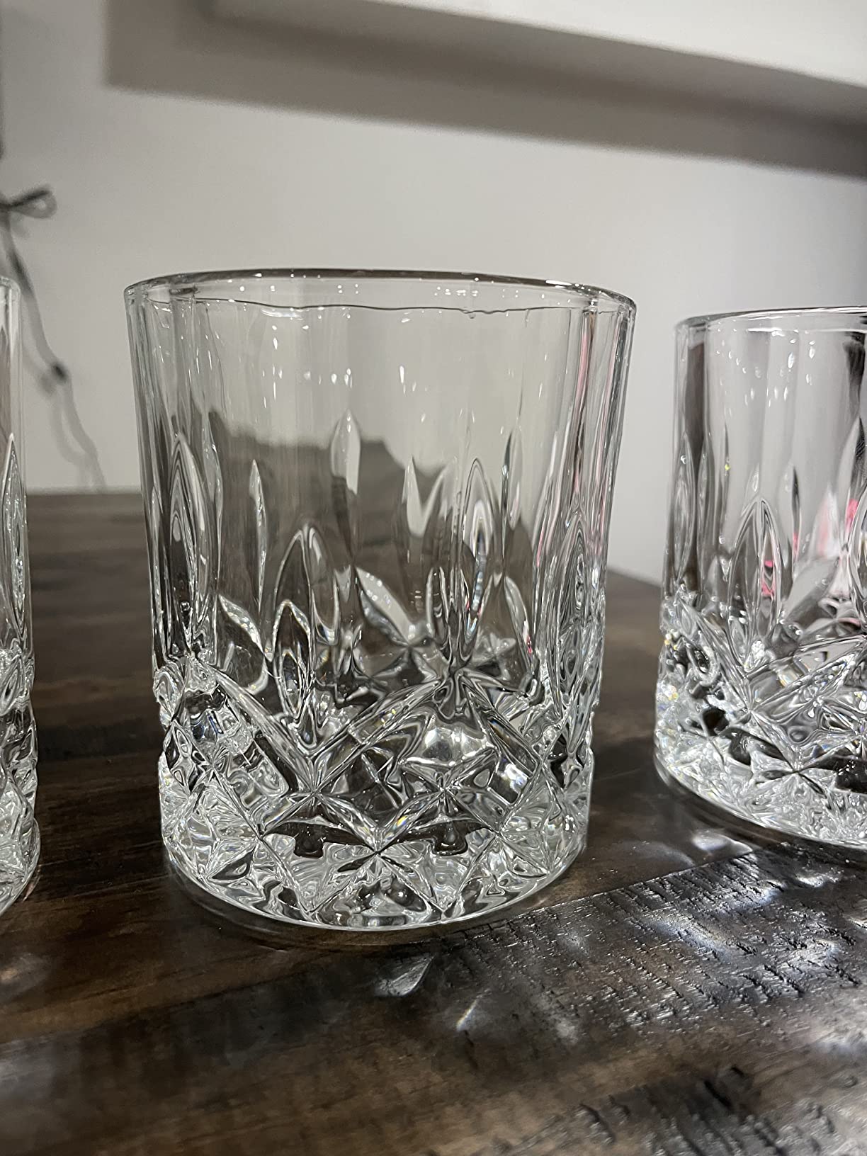 OPAYLY Whiskey Glasses Set of 4, Rocks Glasses, 10 oz Old Fashioned Tumblers for Drinking Scotch Bourbon Whisky Cocktail Cognac Vodka Gin Tequila Rum Liquor Rye Gift for Men Women at Home Bar customer photo 2
