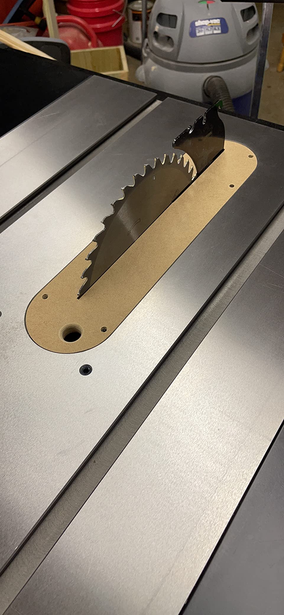 Zero Clearance Table Saw Inserts w/DADO - Delta Compatible - 36-725, 36-725T2, 36-5152, 36-5000, 36-5000T2 Table Saws (3-Pack) customer photo 1
