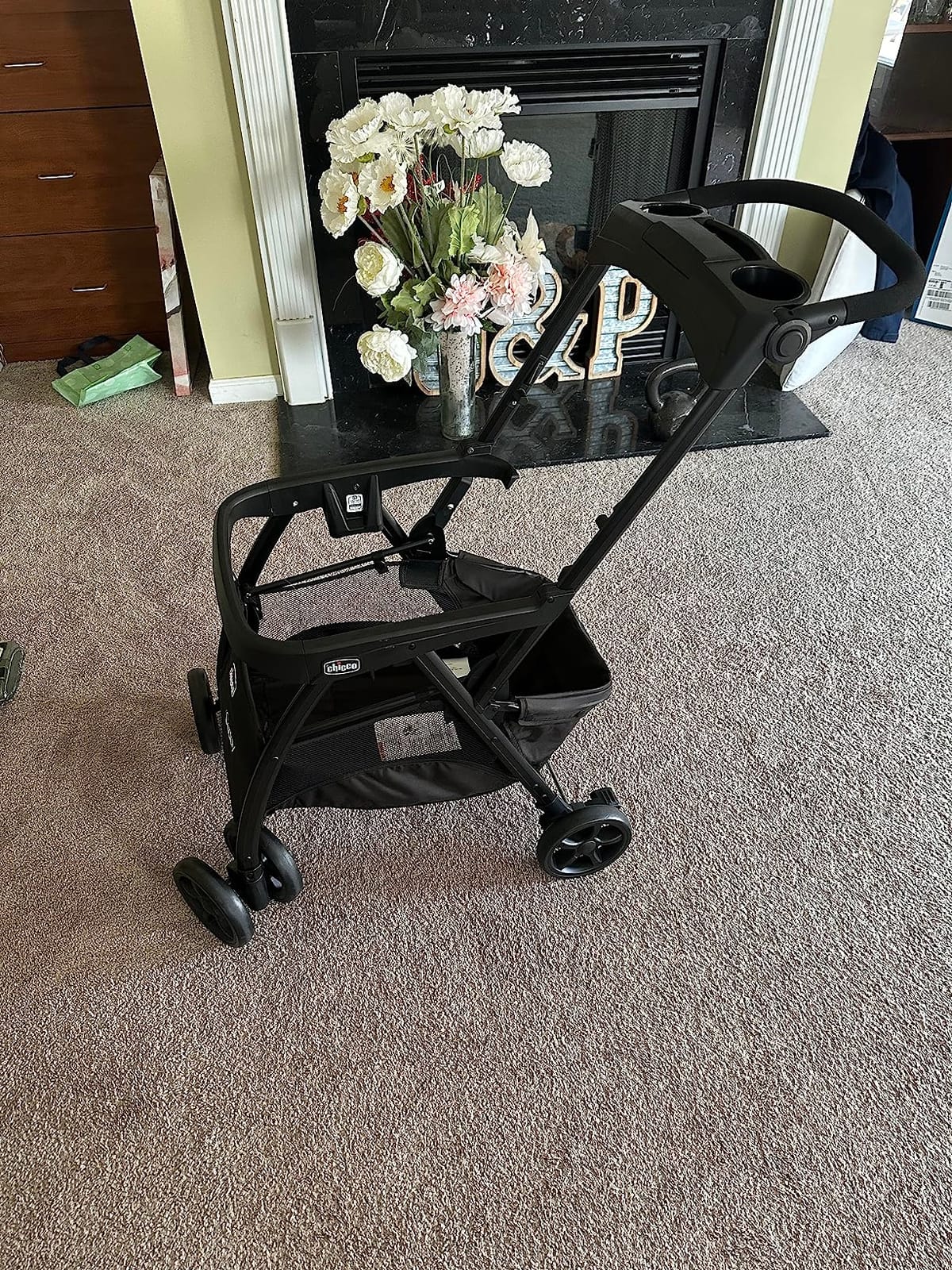 Chicco KeyFit Caddy Baby Stroller Frame with Adjustable Handle, Parent Tray customer photo 2