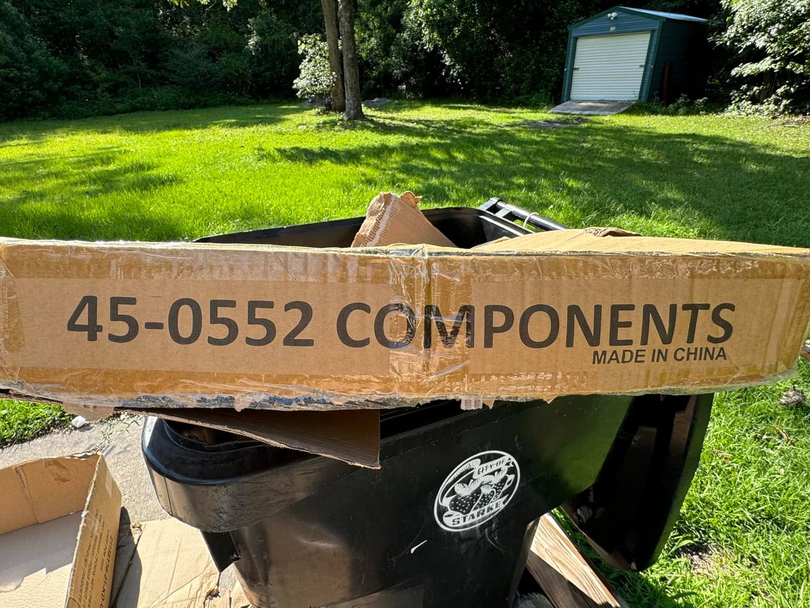 Agri-Fab Tow Behind Poly Dump Swivel Cart for Lawn Tractors and Mowers, 700 lb Capacity, 12 Cu Ft Utility Trailer customer photo 1