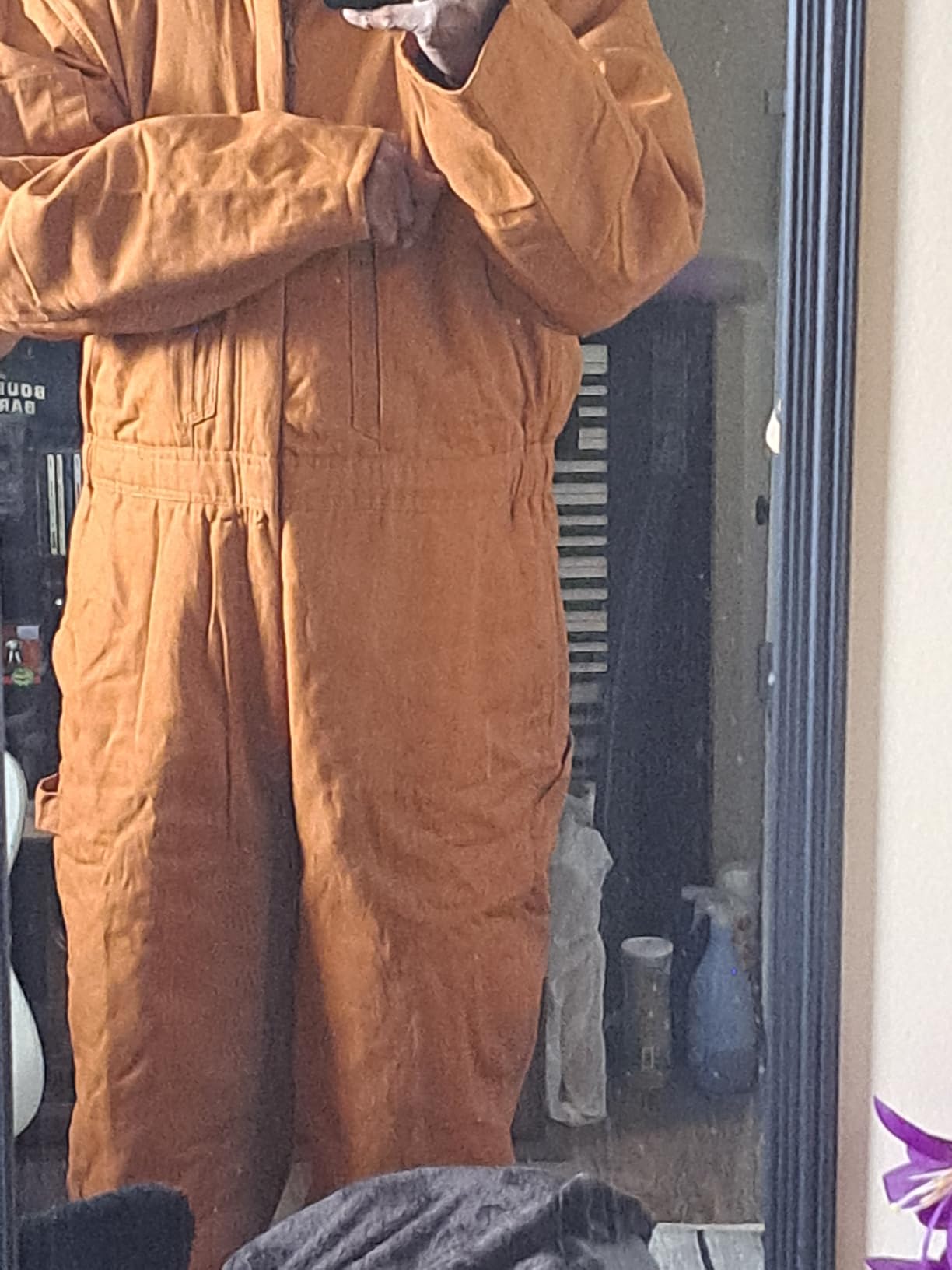 Bass Creek Outfitters Mens Insulated Coveralls Work Jumpsuit with Pockets - Durable Long-Sleeve Workwear, Warm Lined Overalls customer photo 2