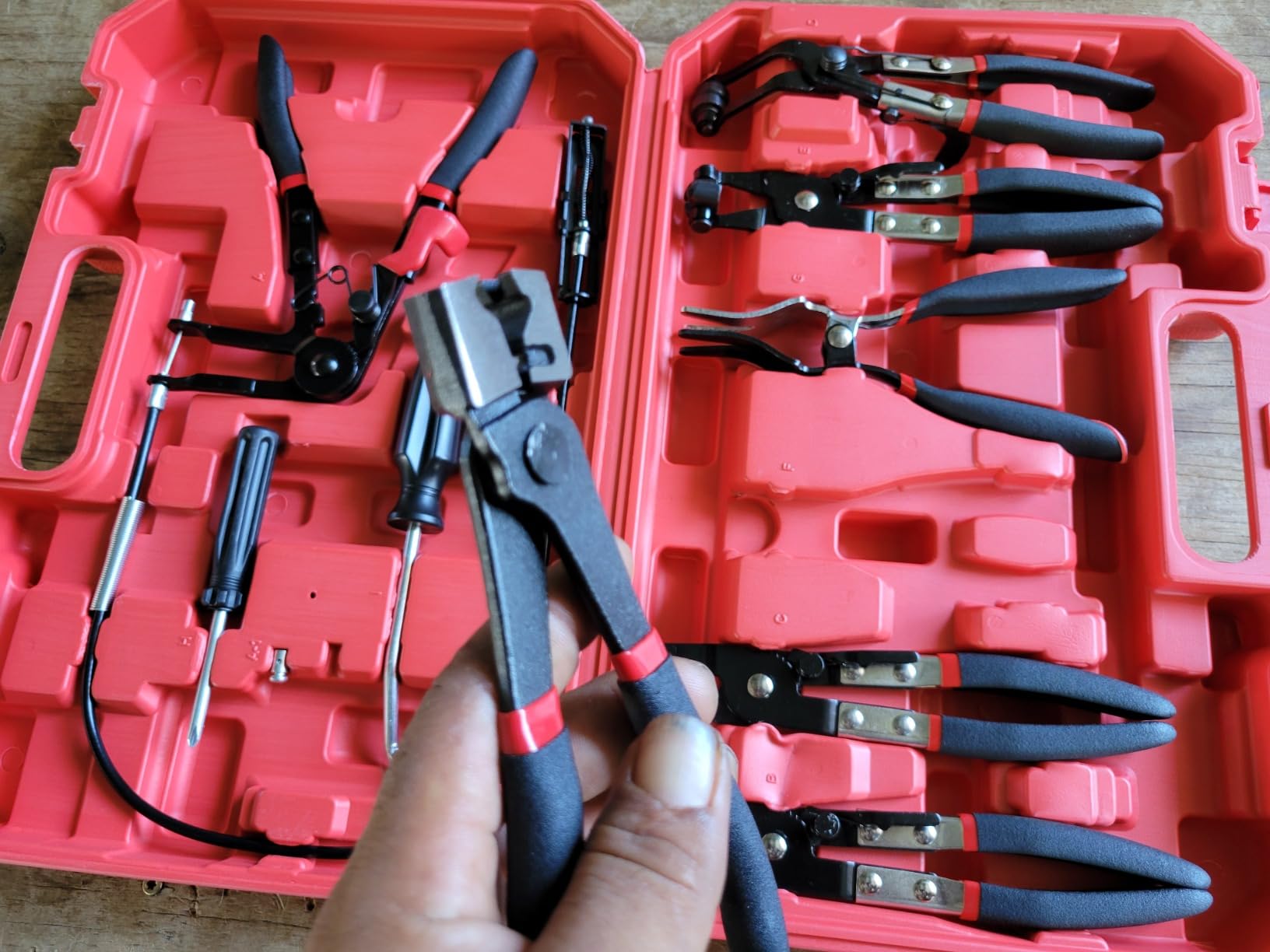 OMT 9pcs Hose Clamp Pliers for Fuel Oil & Water Hoses customer photo 2