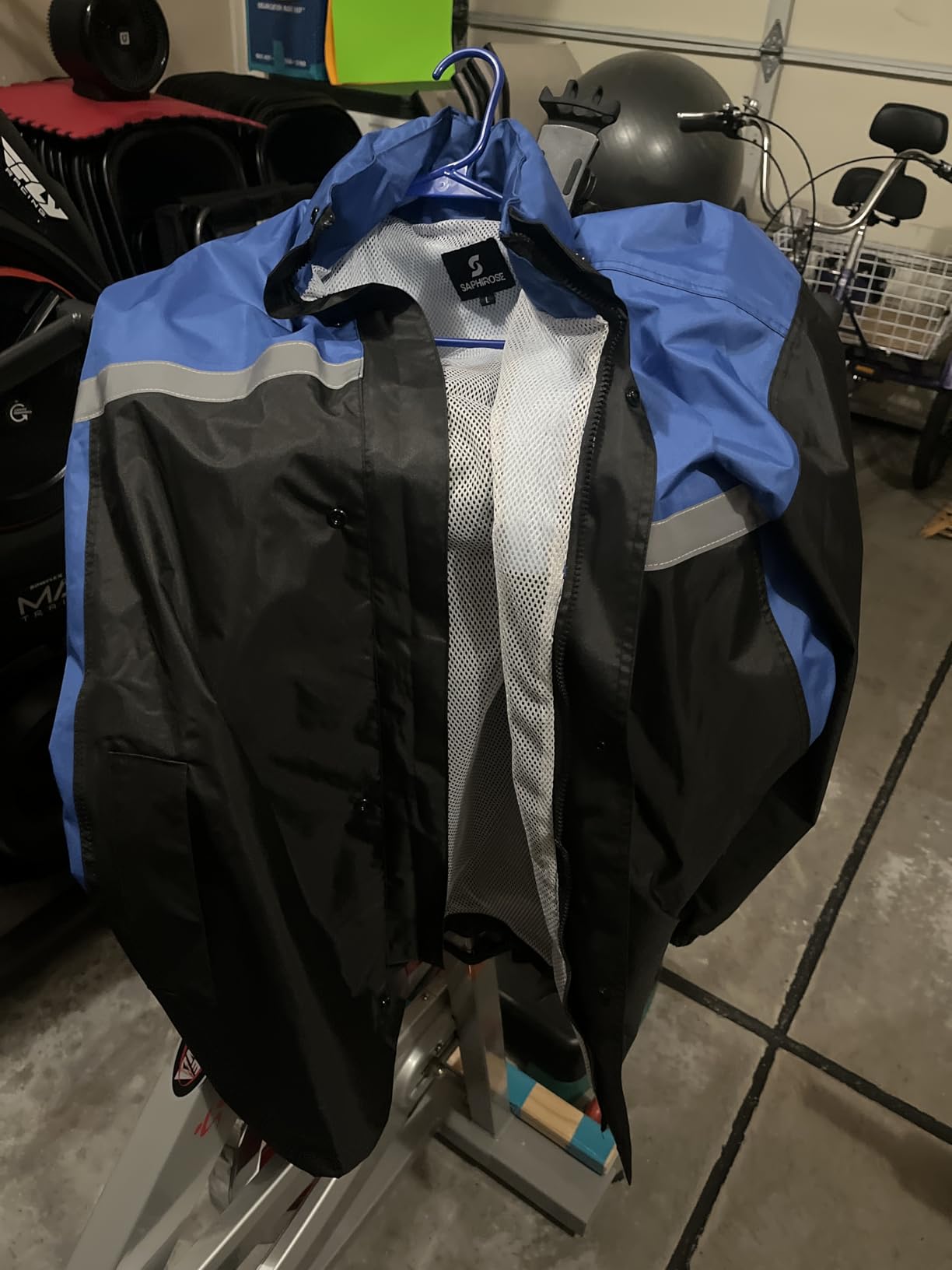 Men's Rain Suit High Visibility Reflective Work Rain Jacket Pants for All Sport Farm Fishing Motorcycle customer photo 2