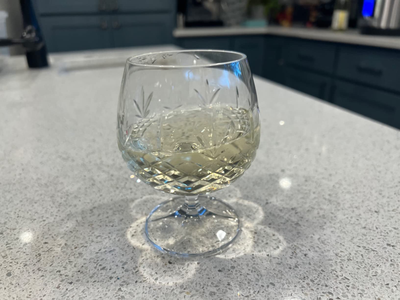 Brandy Snifter Glasses Set of 2 - Small Cut Glass Goblets customer photo 1
