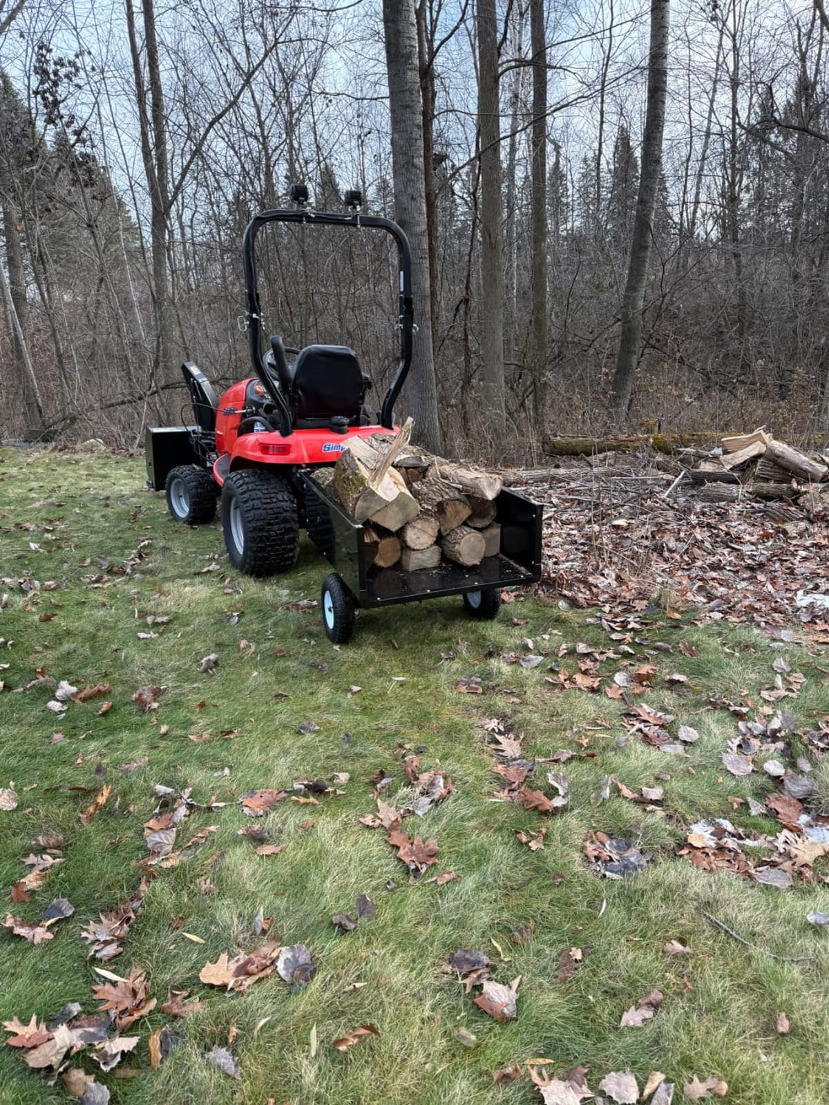 Yard Commander 400LB Heavy Duty Tow Behind ATV Trailer Steel Dump Cart, 10-Cubic Feet customer photo 2